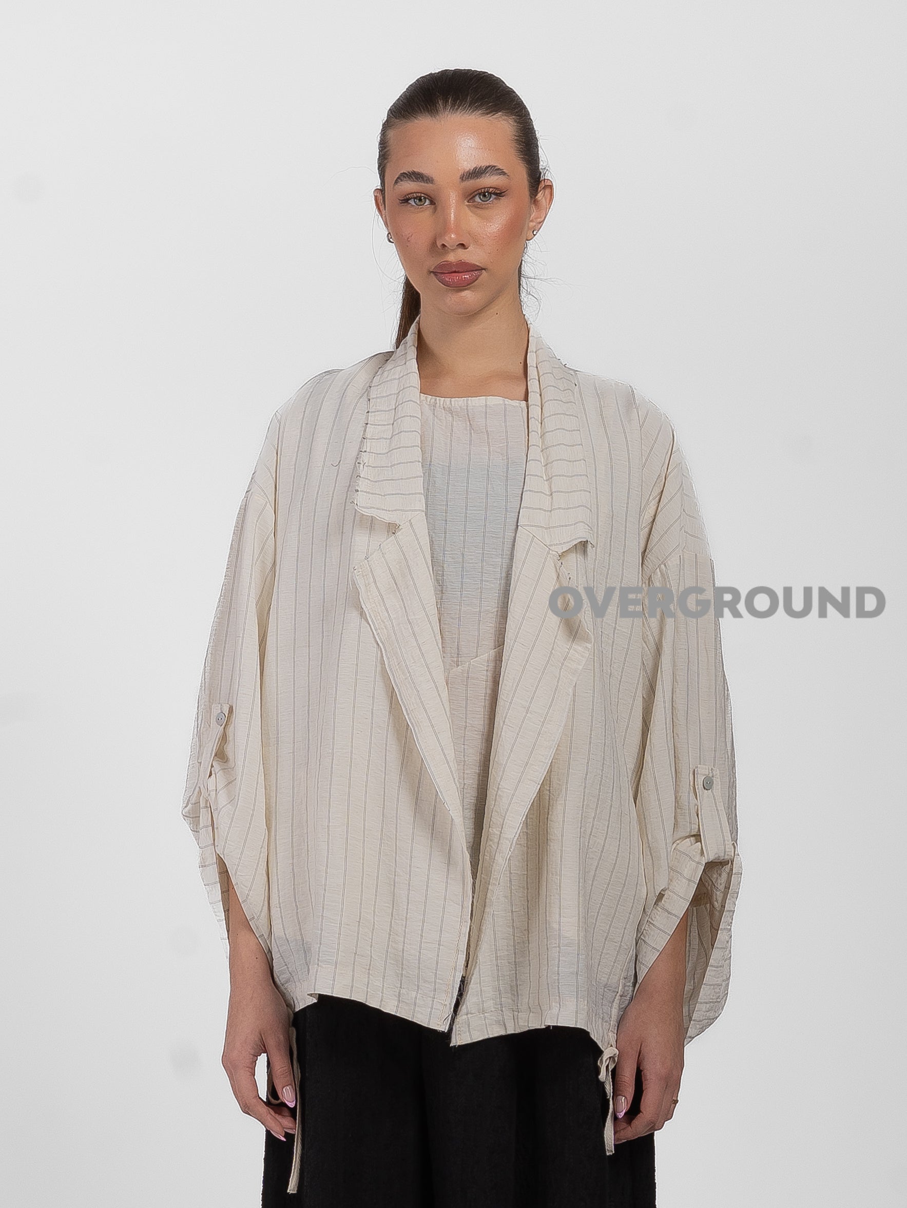 GIACCA SPOLVERINO OVER RIGATA - OVERGROUND STORE