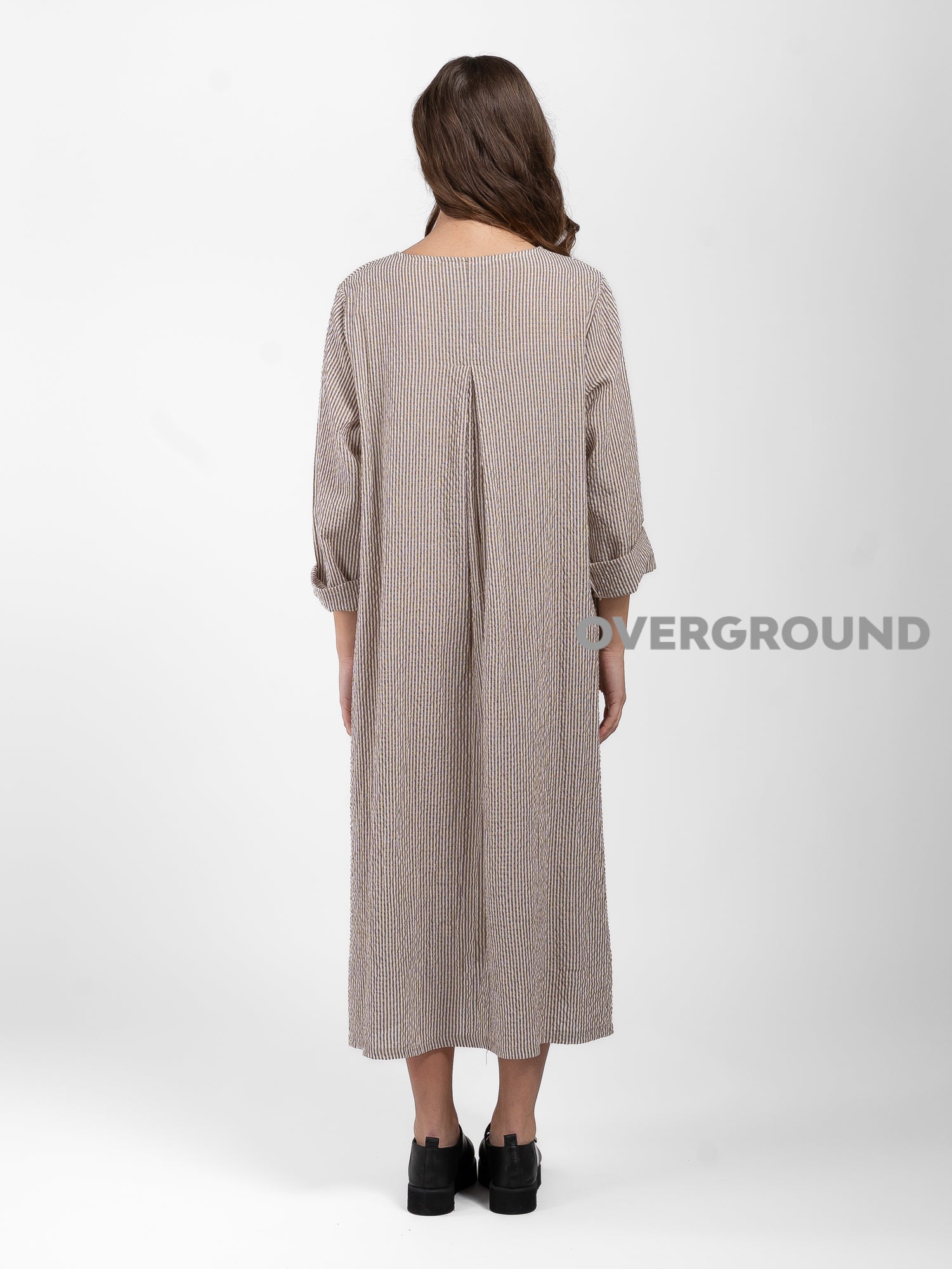 ABITO OVER CON TASCHE LATERALI RIGATO - OVERGROUND STORE