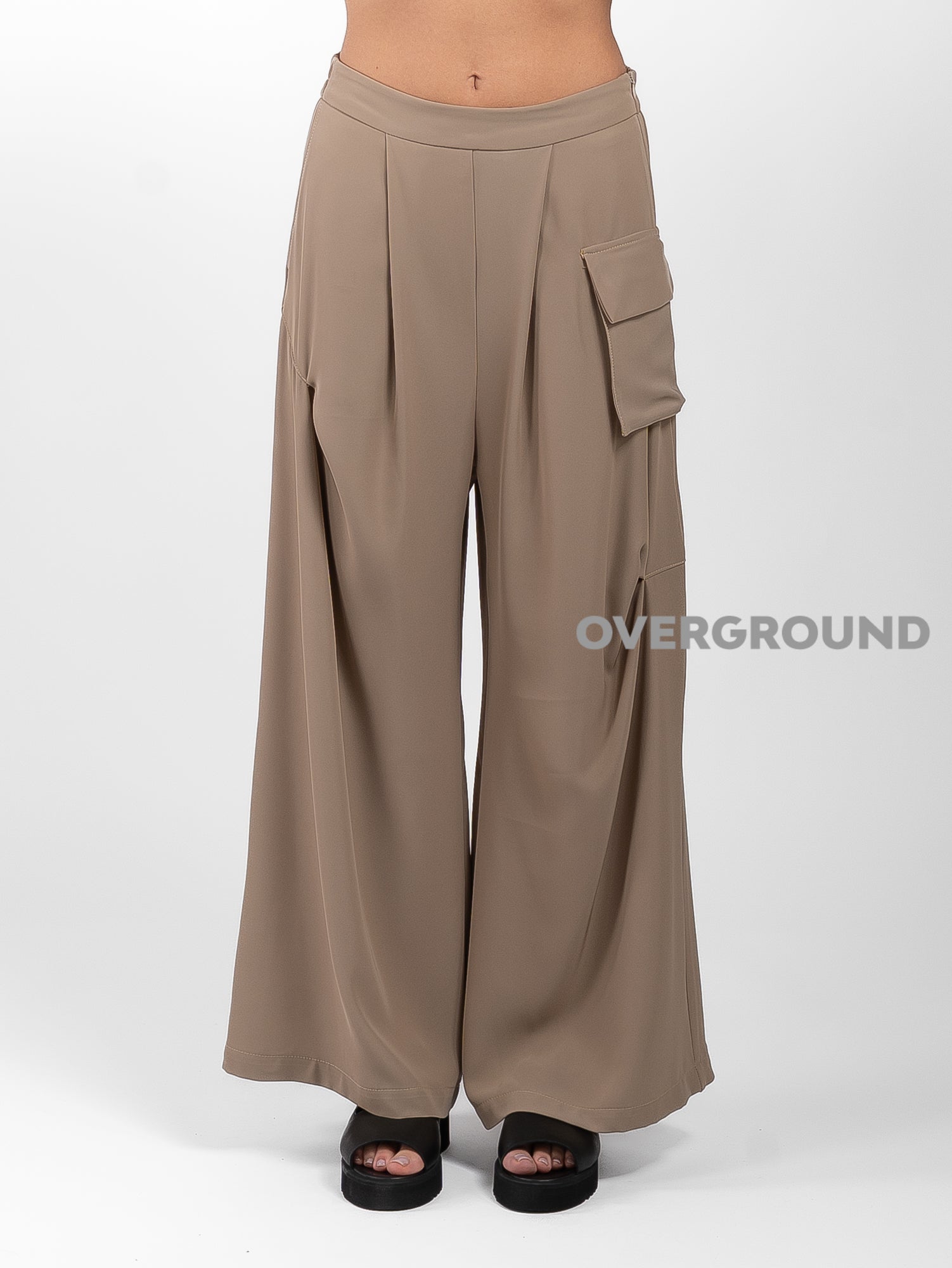 PANTALONE GAMBULE LARGO CON TASCA LATERALE - OVERGROUND STORE
