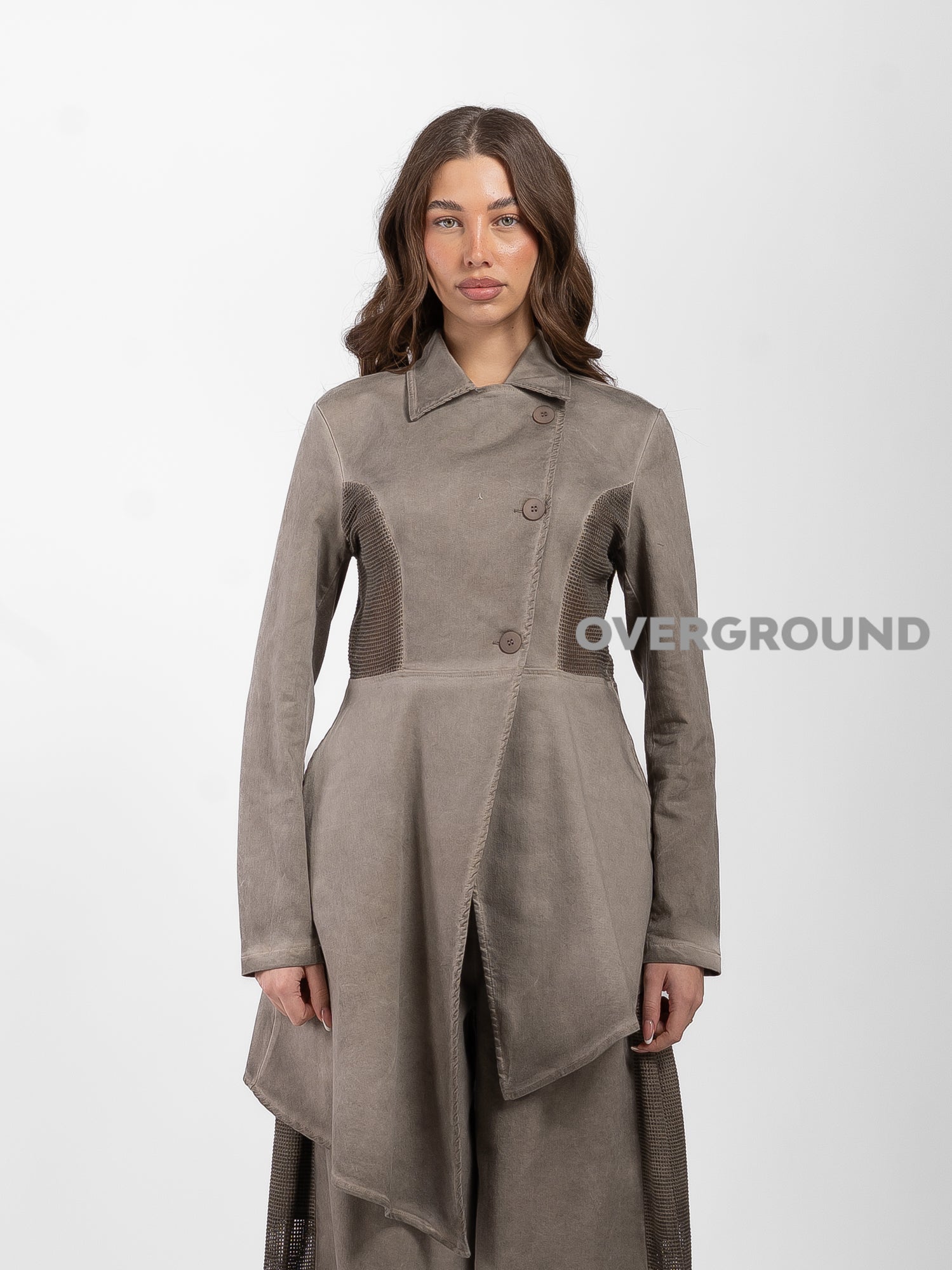 GIACCA ASIMMETRICA CON RETE - OVERGROUND STORE