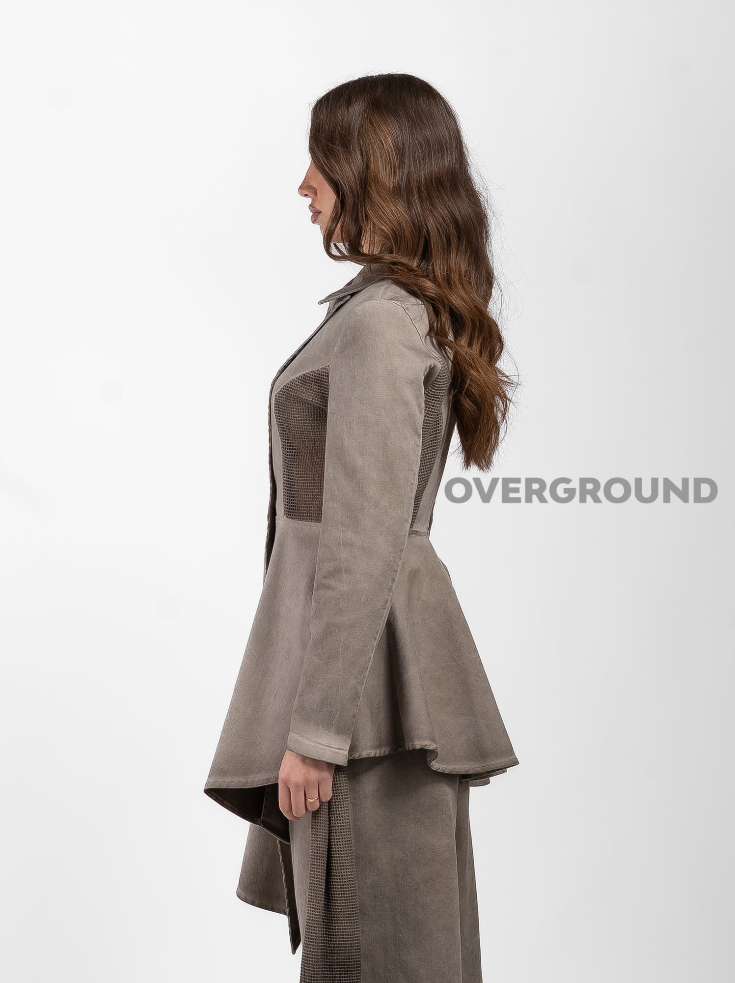 GIACCA ASIMMETRICA CON RETE - OVERGROUND STORE