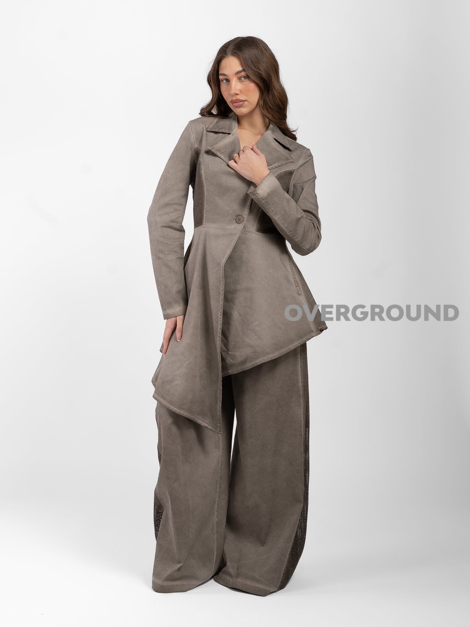 GIACCA ASIMMETRICA CON RETE - OVERGROUND STORE