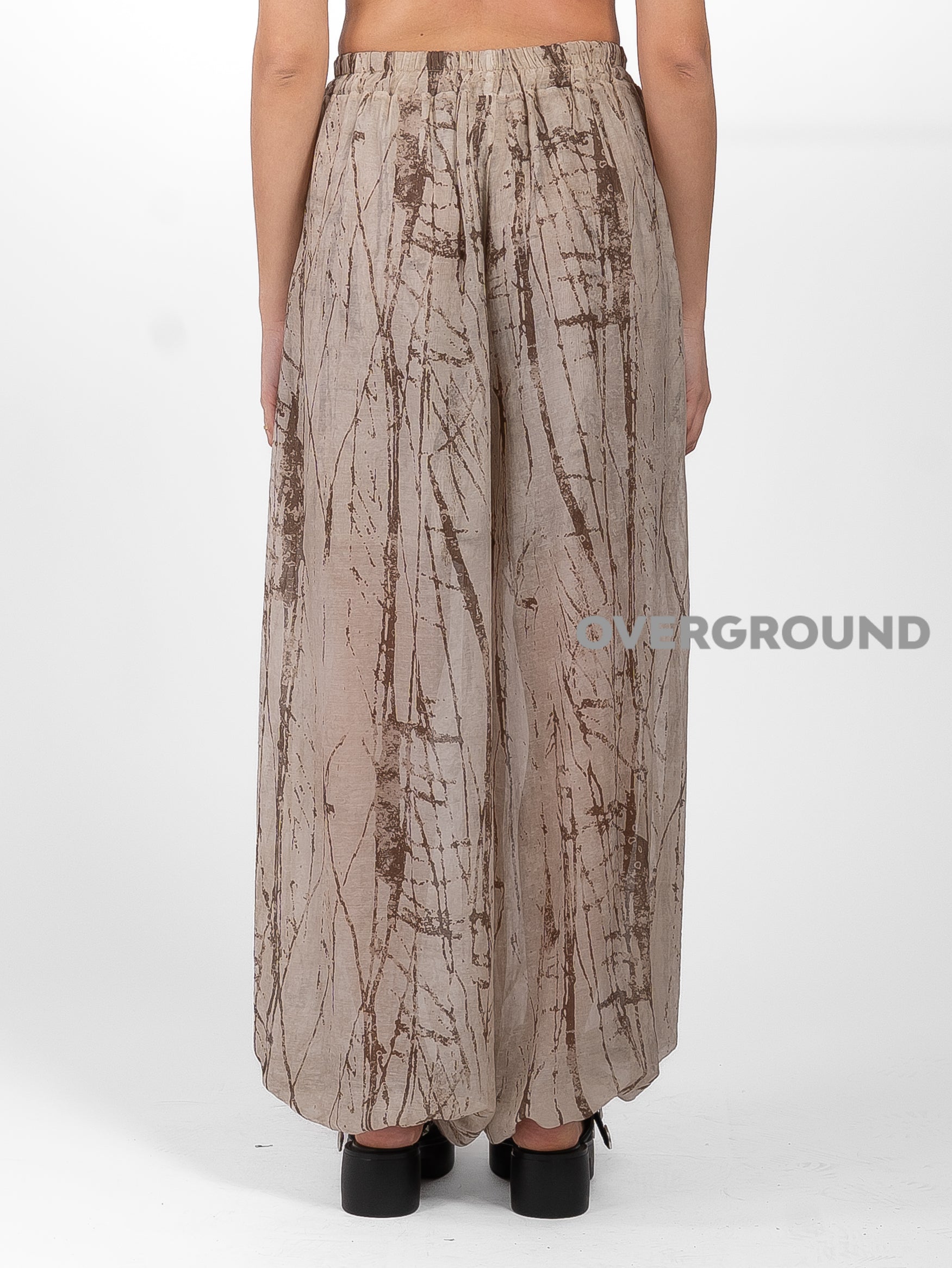 PANTALONE OVER FANTASIA CON ELASTICO IN FONDO - OVERGROUND STORE