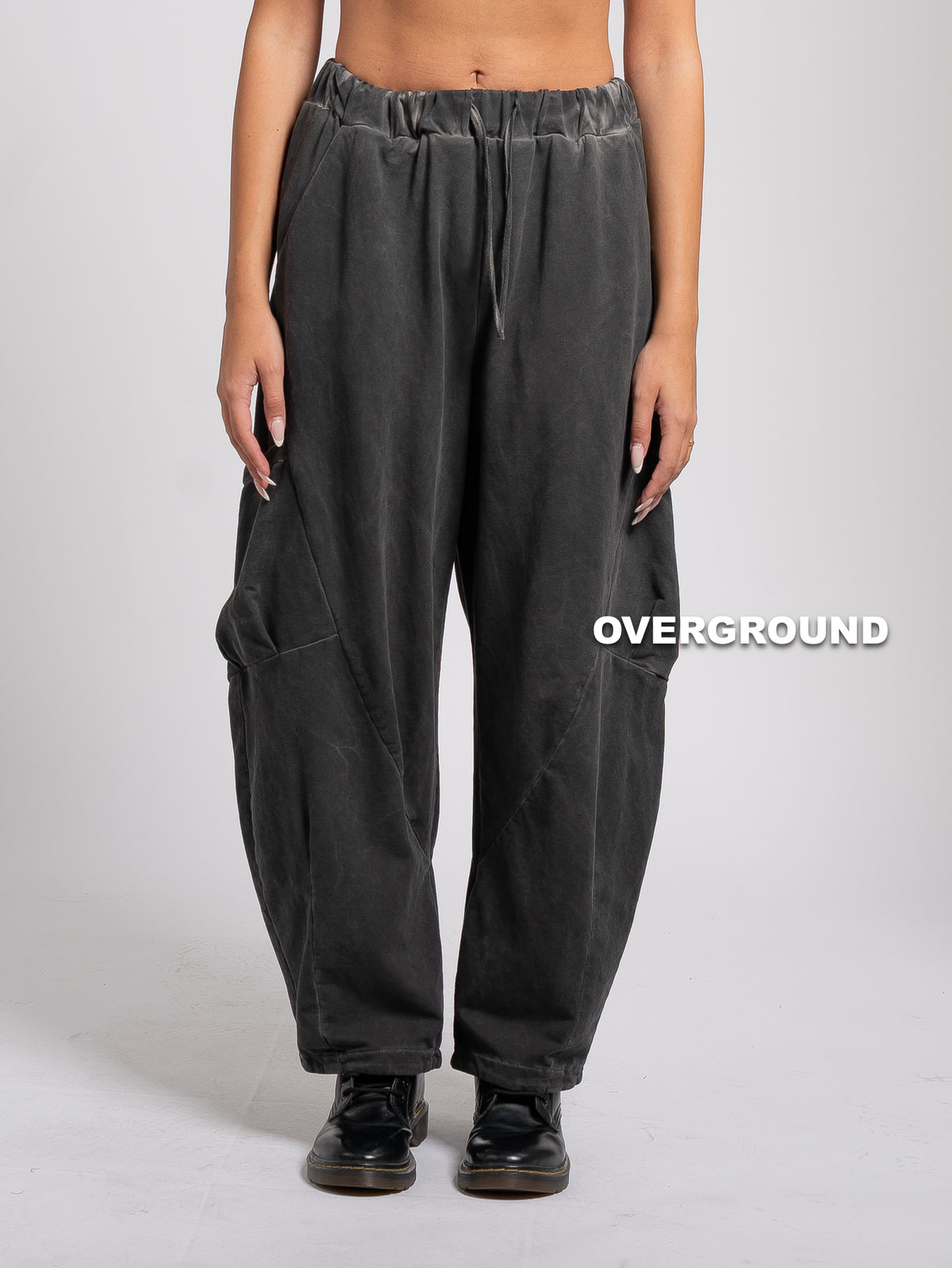 PANTALONE OVER GAMBULE LARGO TASCHE DAVANTI