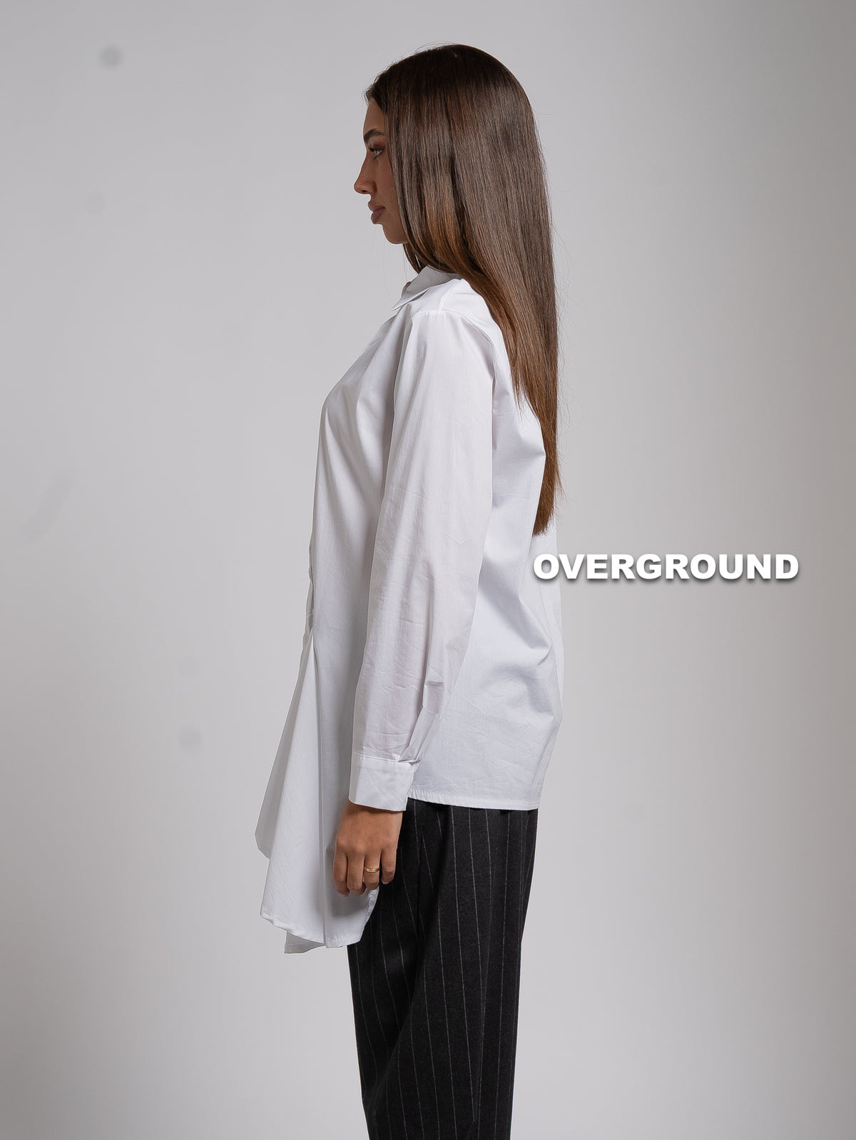 CAMICIA OVER CON BALZA LUNGA LATERALE