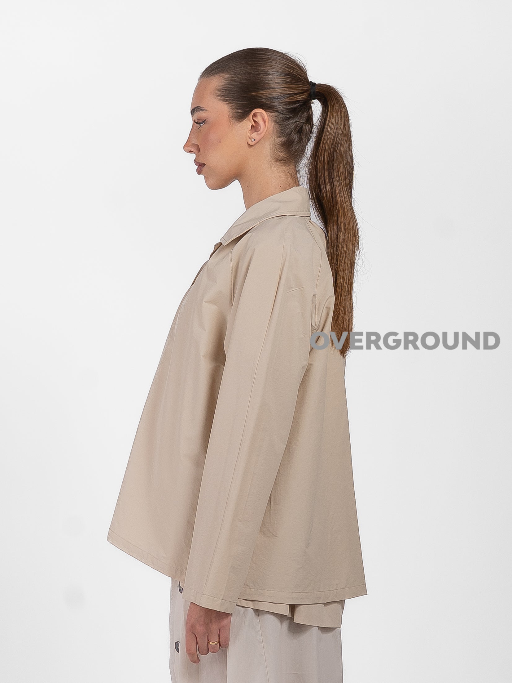 CAMICIA OVER SVASATA E CHIUSURA BOTTONI GRANDI - OVERGROUND STORE