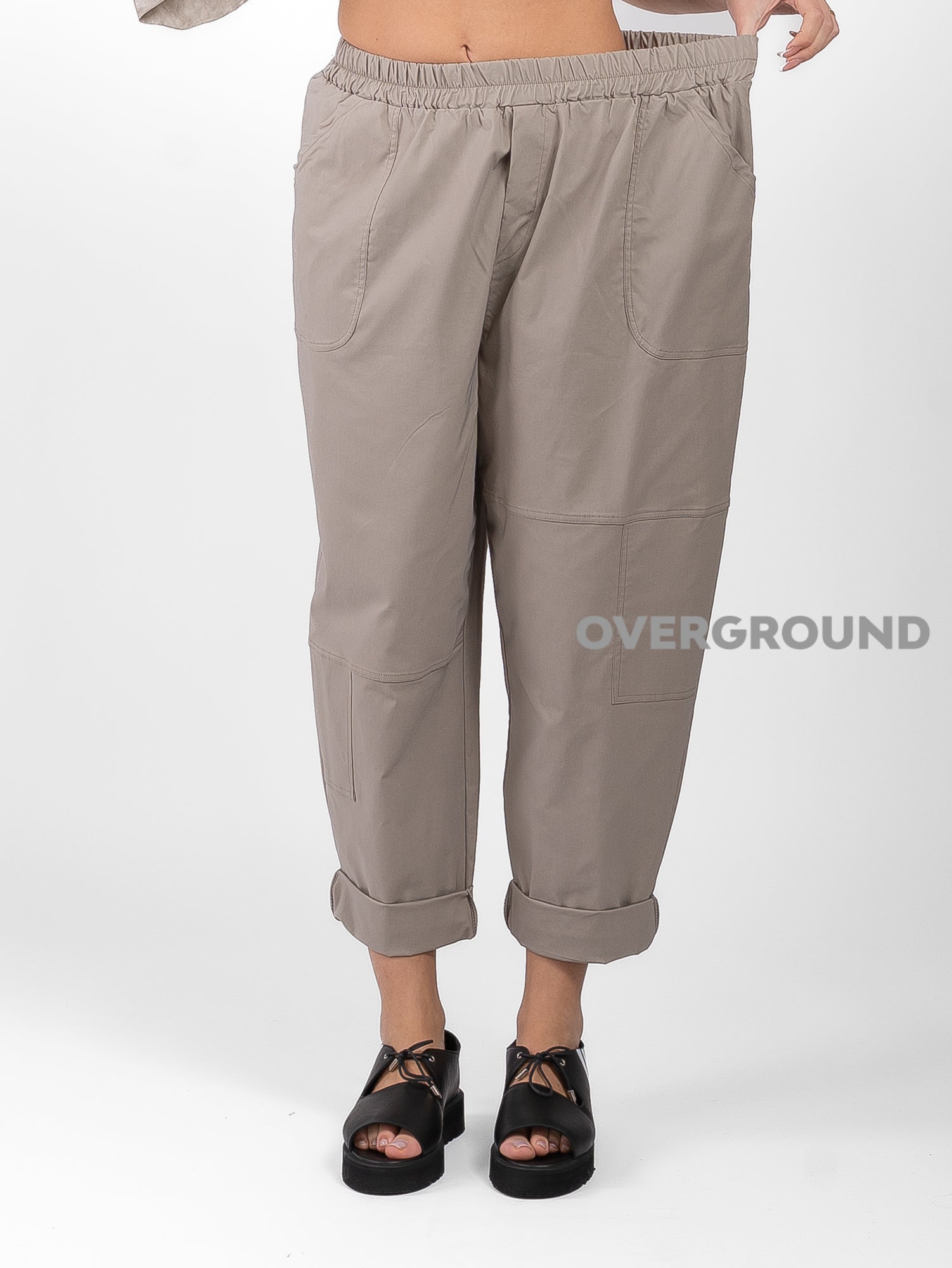 PANTALONE OVER CON CUCITURE E TASCHE DAVANTI - OVERGROUND STORE