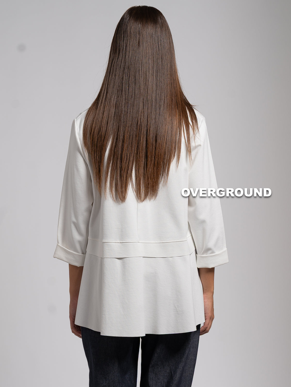 ASYMMETRIC OVERSIZED BLOUSE WITH FRONT SEAMS