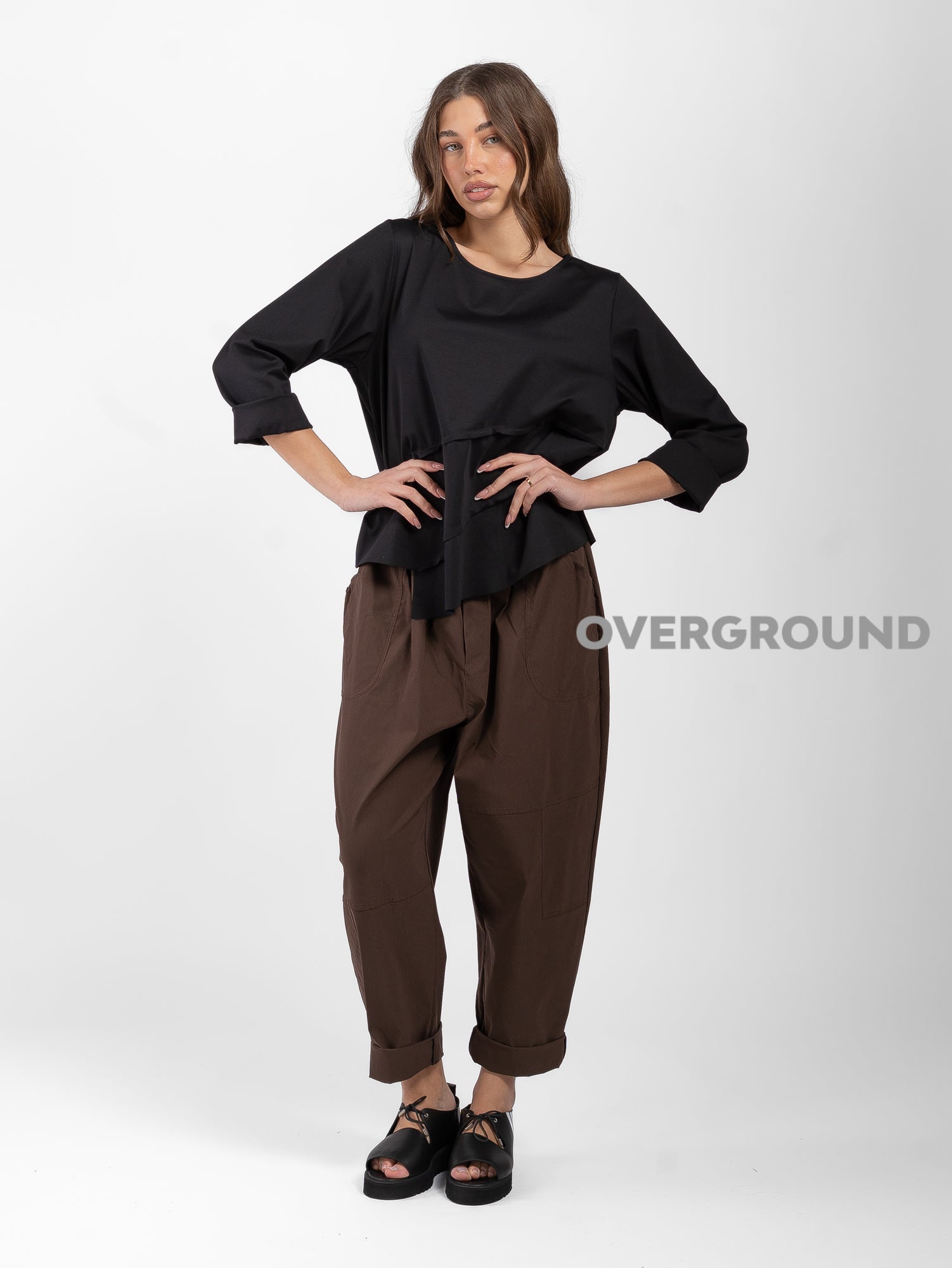 MAGLIA ASIMMETRICA CON CUCITURE DAVANTI - OVERGROUND STORE