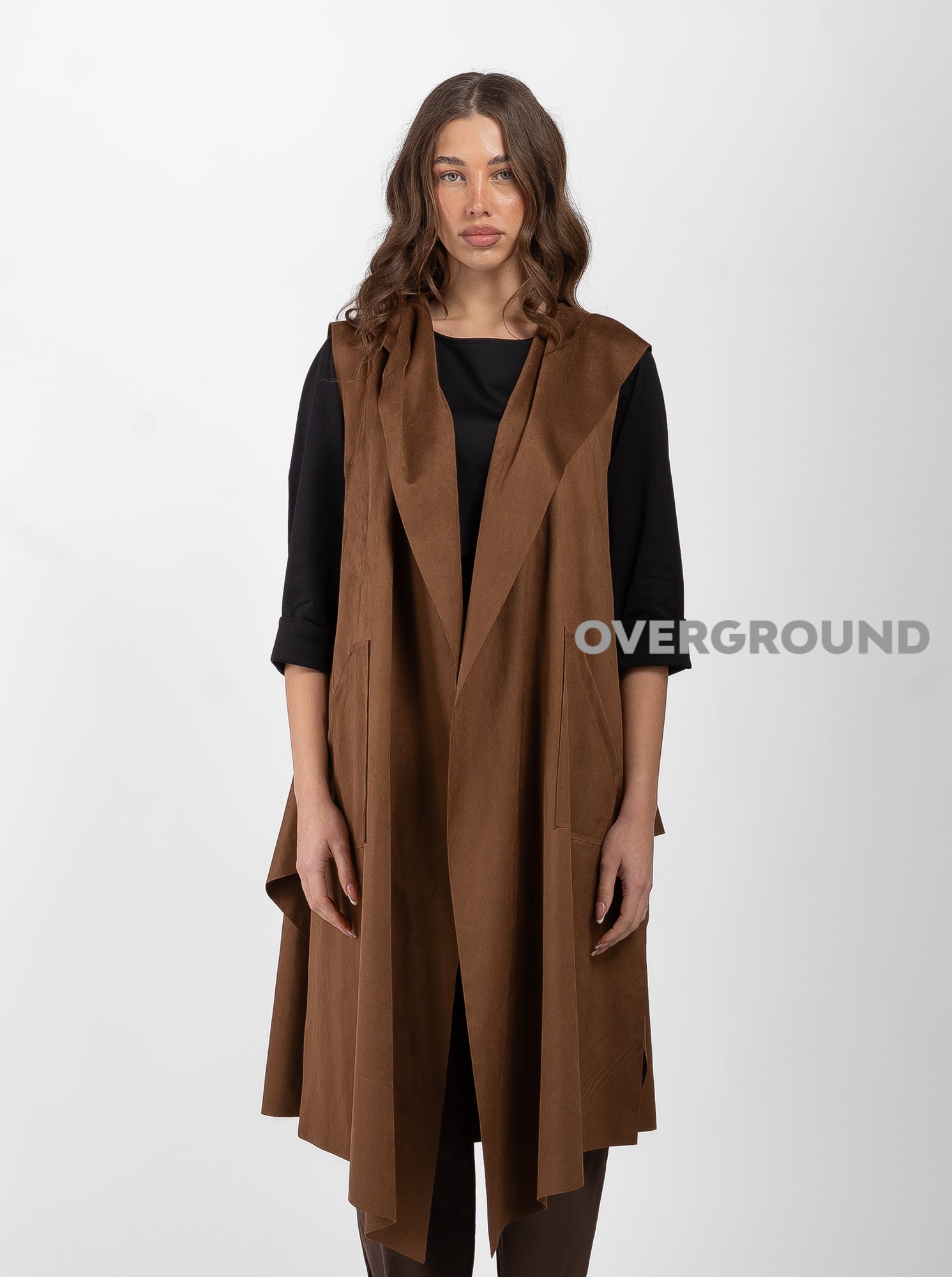 SMANICATO CON CAPPUCCIO CON TASCHE DAVANTI - OVERGROUND STORE