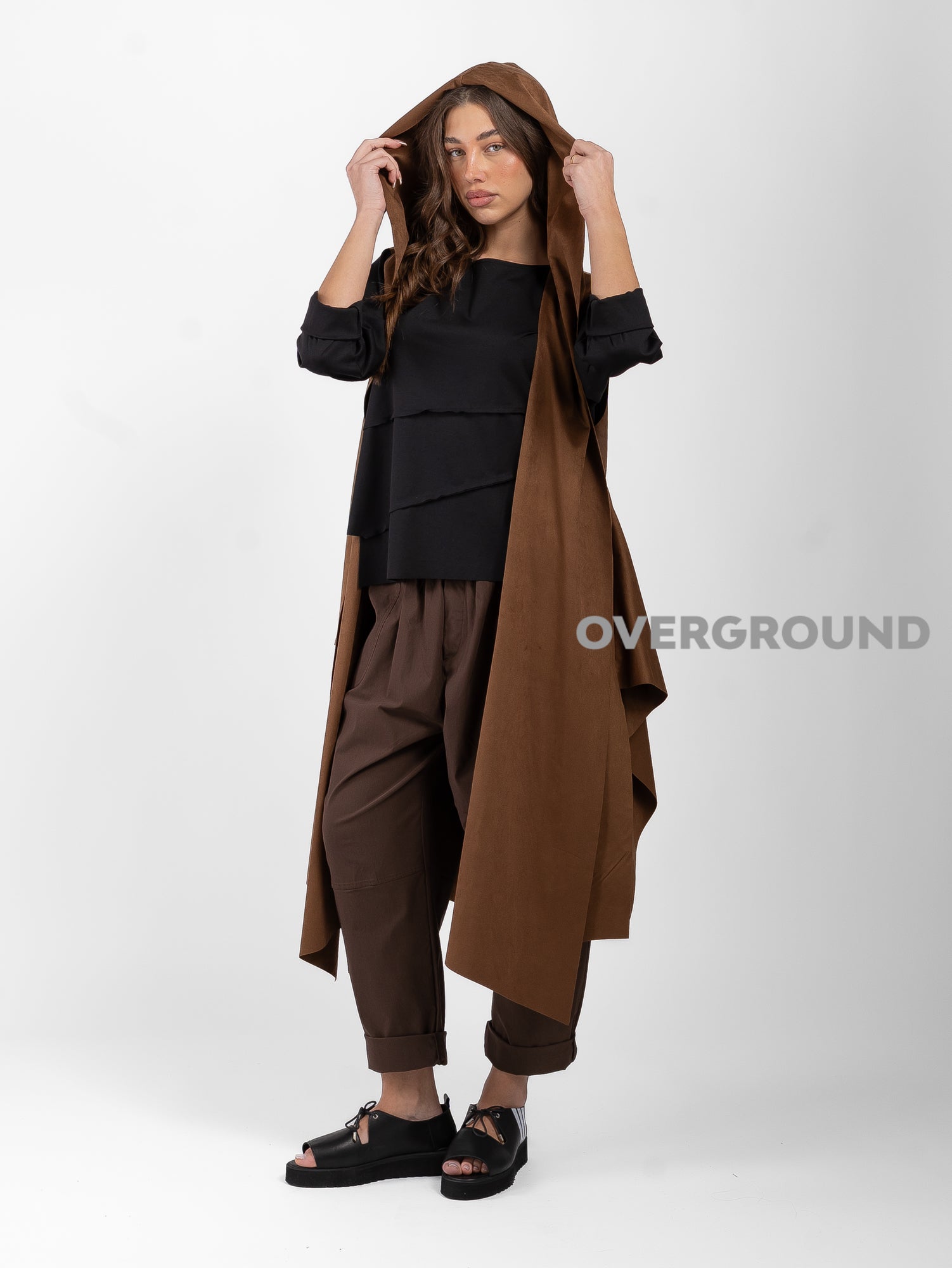 SMANICATO CON CAPPUCCIO CON TASCHE DAVANTI - OVERGROUND STORE