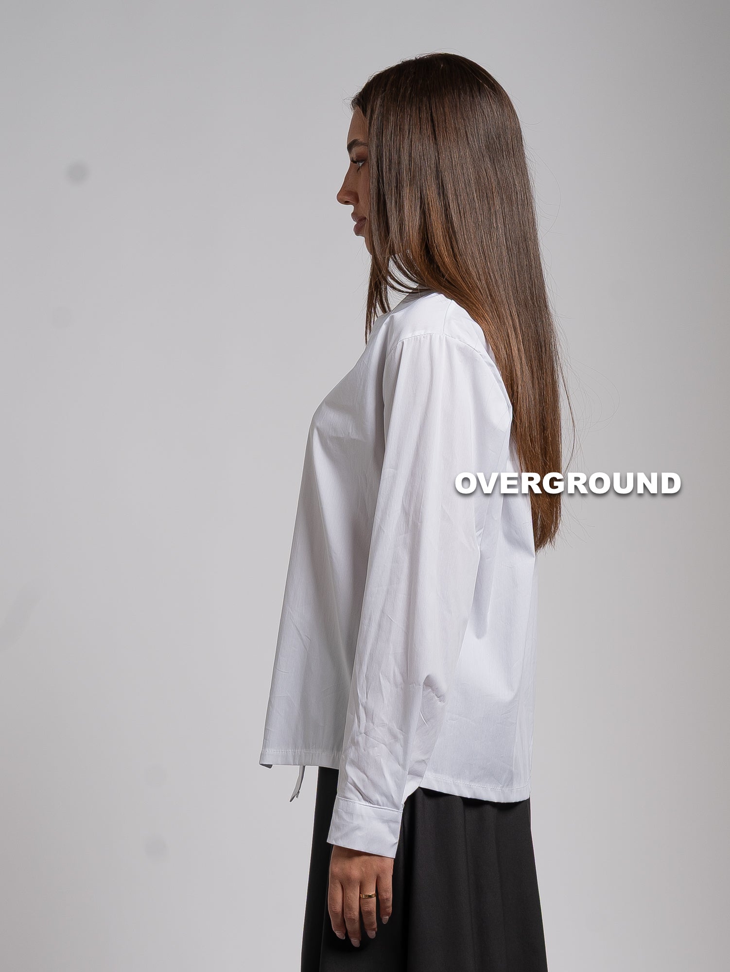 CAMICIA OVER TAGLIO ASIMMETRICO
