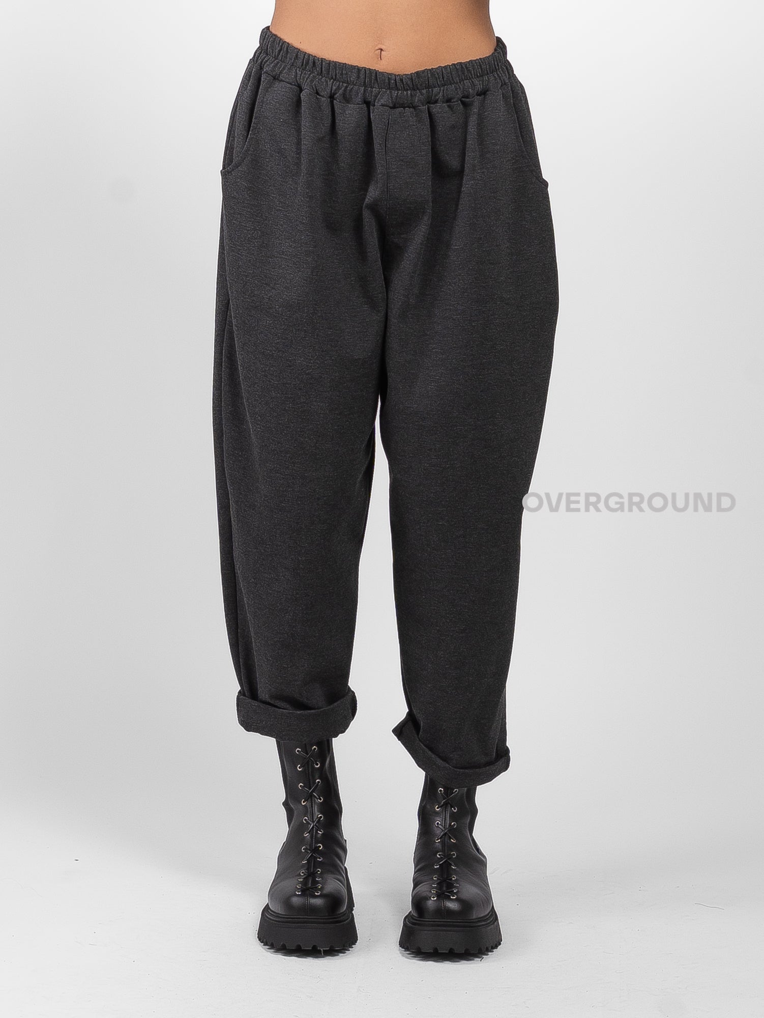 Oversized trousers in Milano stitch