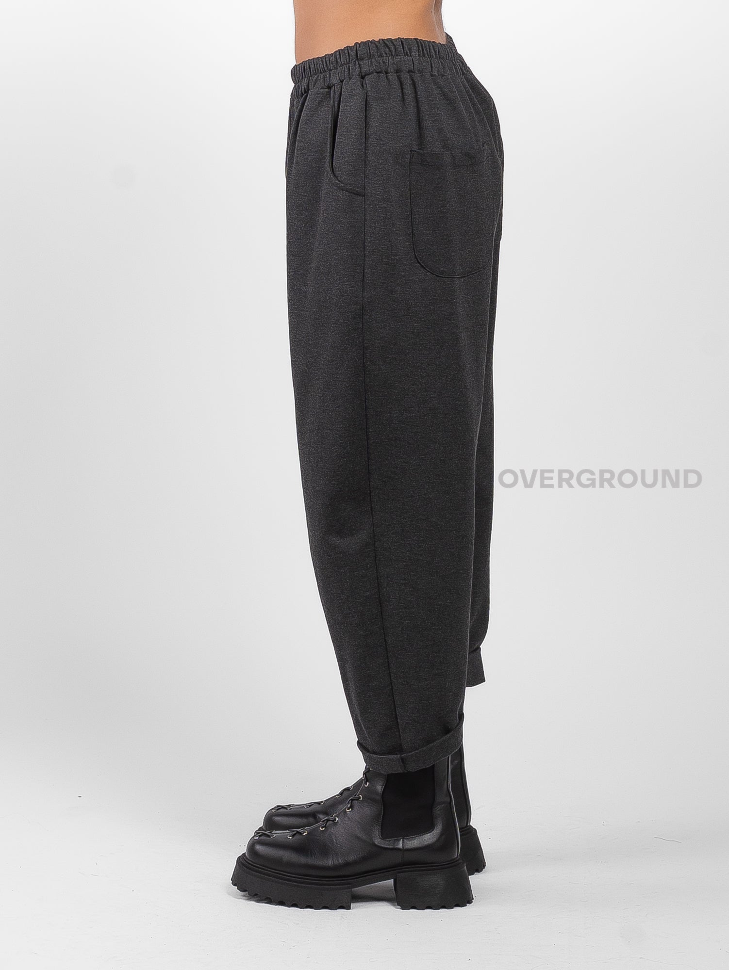 Oversized trousers in Milano stitch