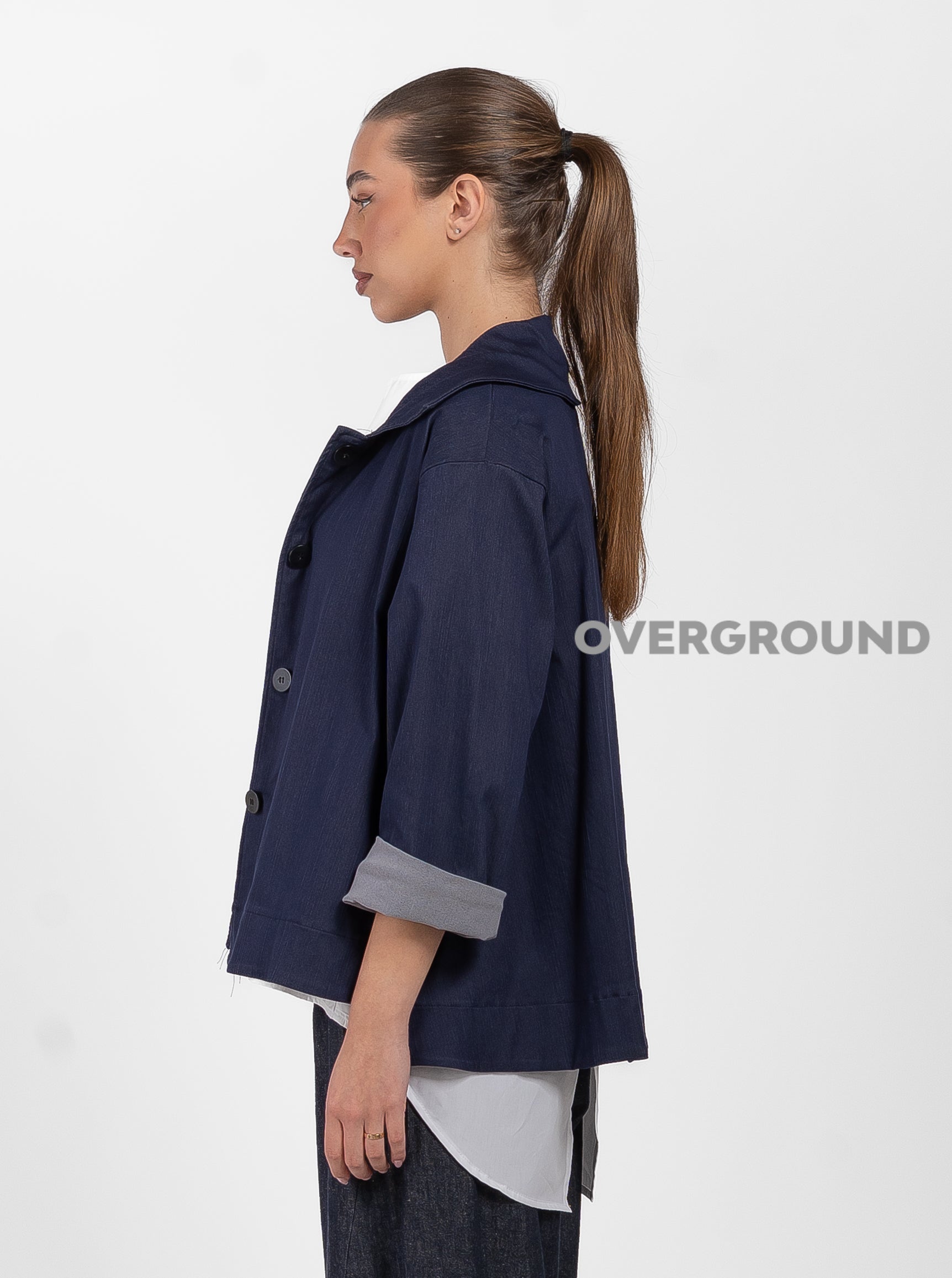 GIACCA OVER EFFETTO JEANS - OVERGROUND STORE