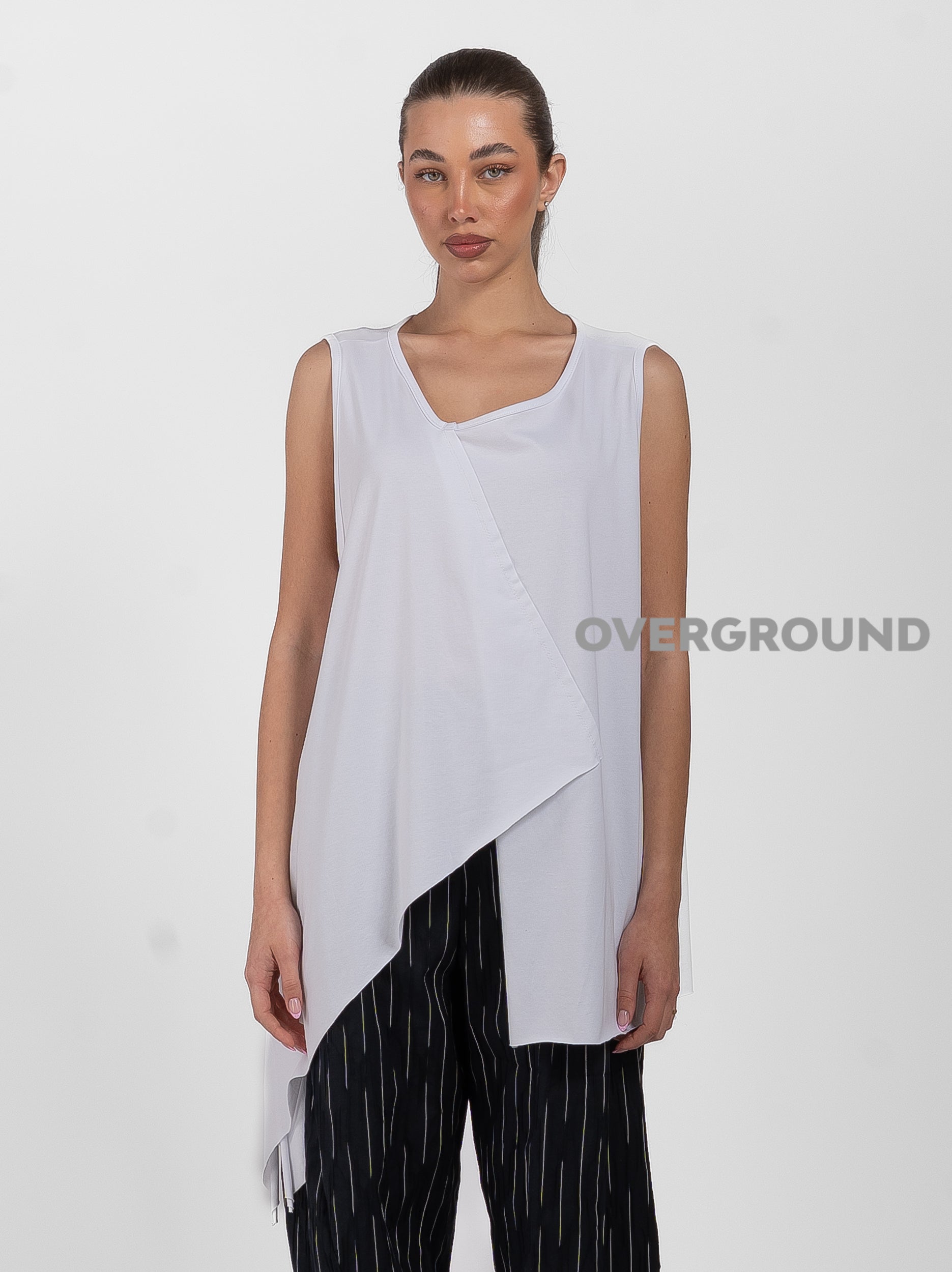 MAGLIA OVER SMANICATA CON CUCITURE E SPACCO DAVANTI - OVERGROUND STORE