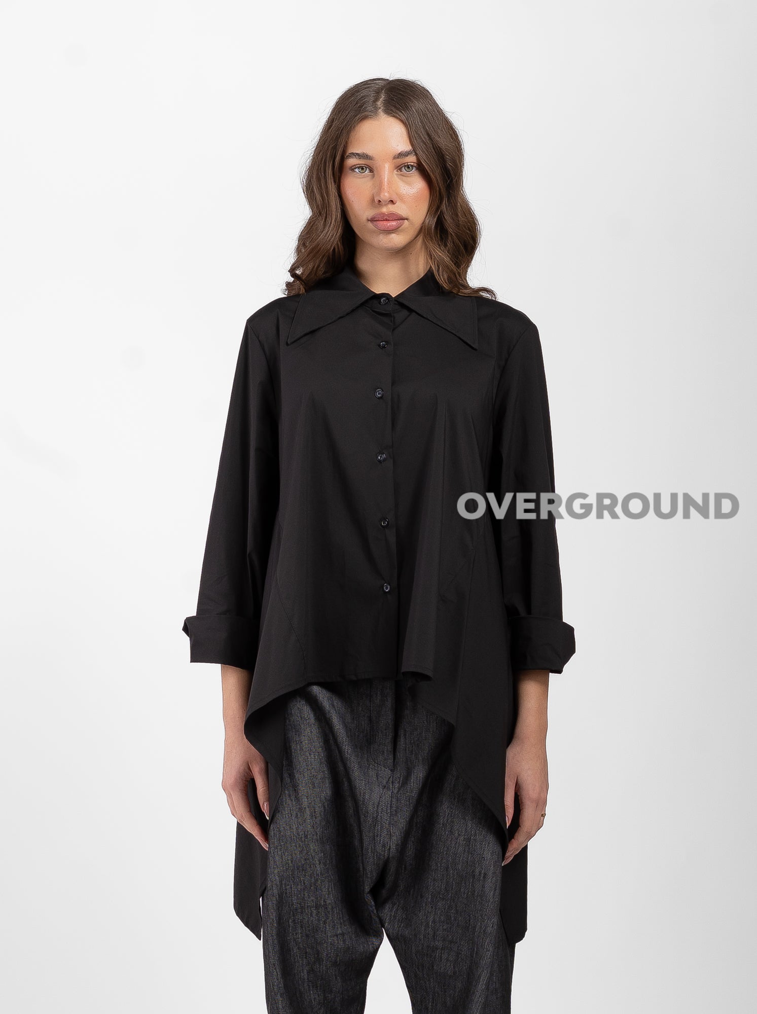 CAMICIA OVER CON PUNTE LATERALI - OVERGROUND STORE