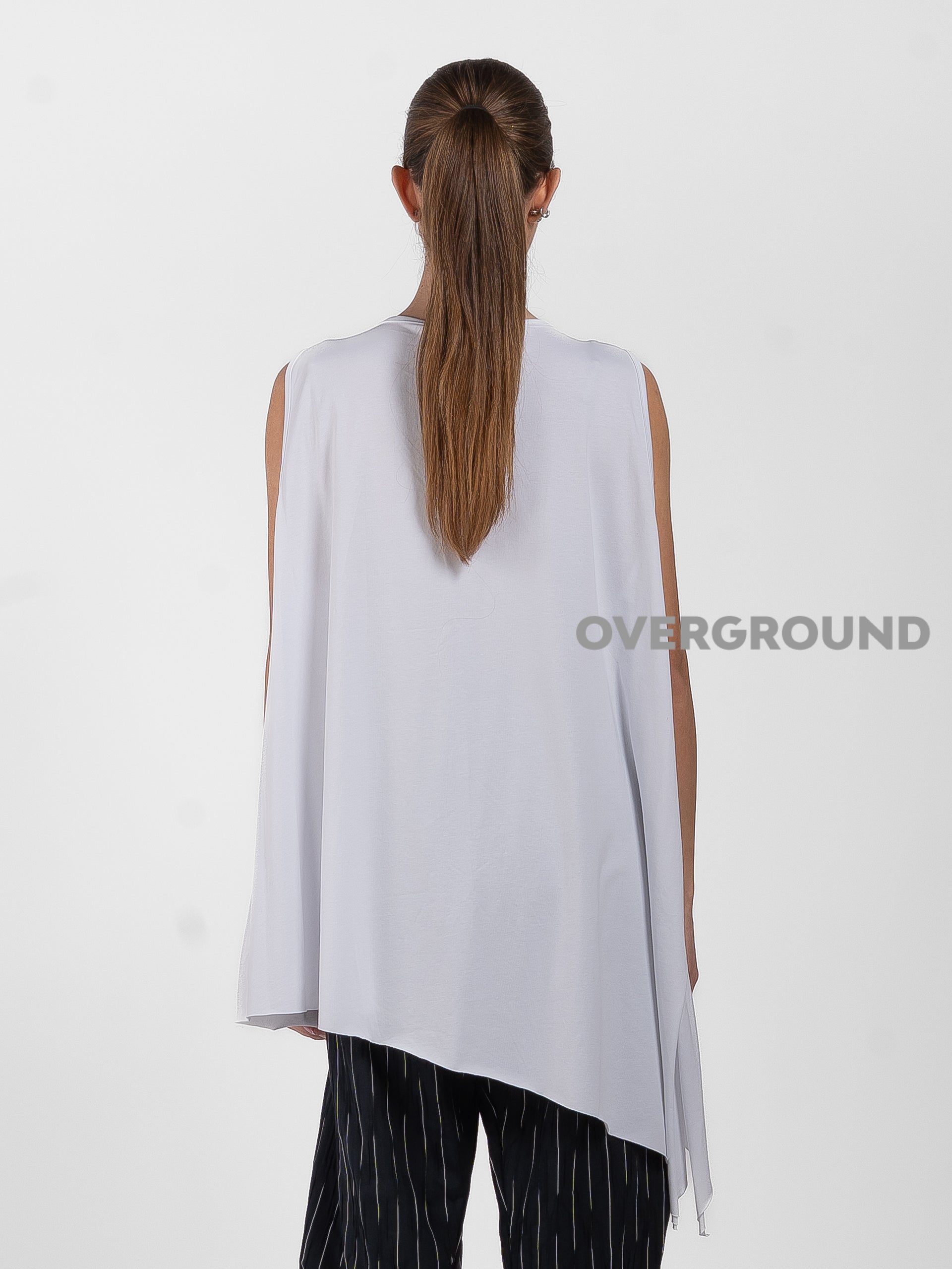 MAGLIA OVER SMANICATA CON CUCITURE E SPACCO DAVANTI - OVERGROUND STORE