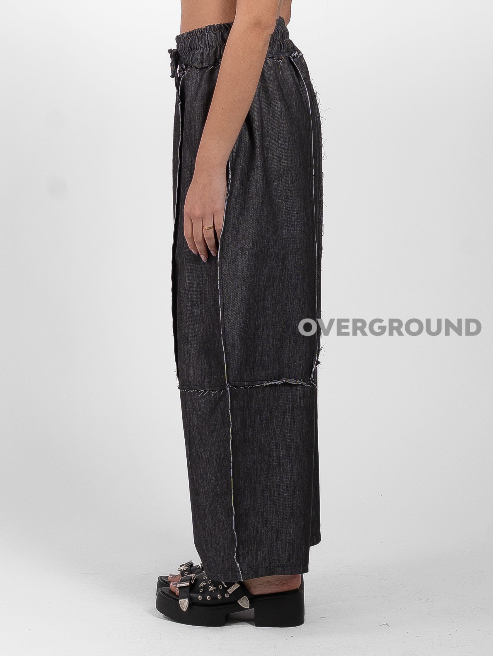 PANTALONE SUPER OVER CON CUCITURE SFRANGIATE - OVERGROUND STORE