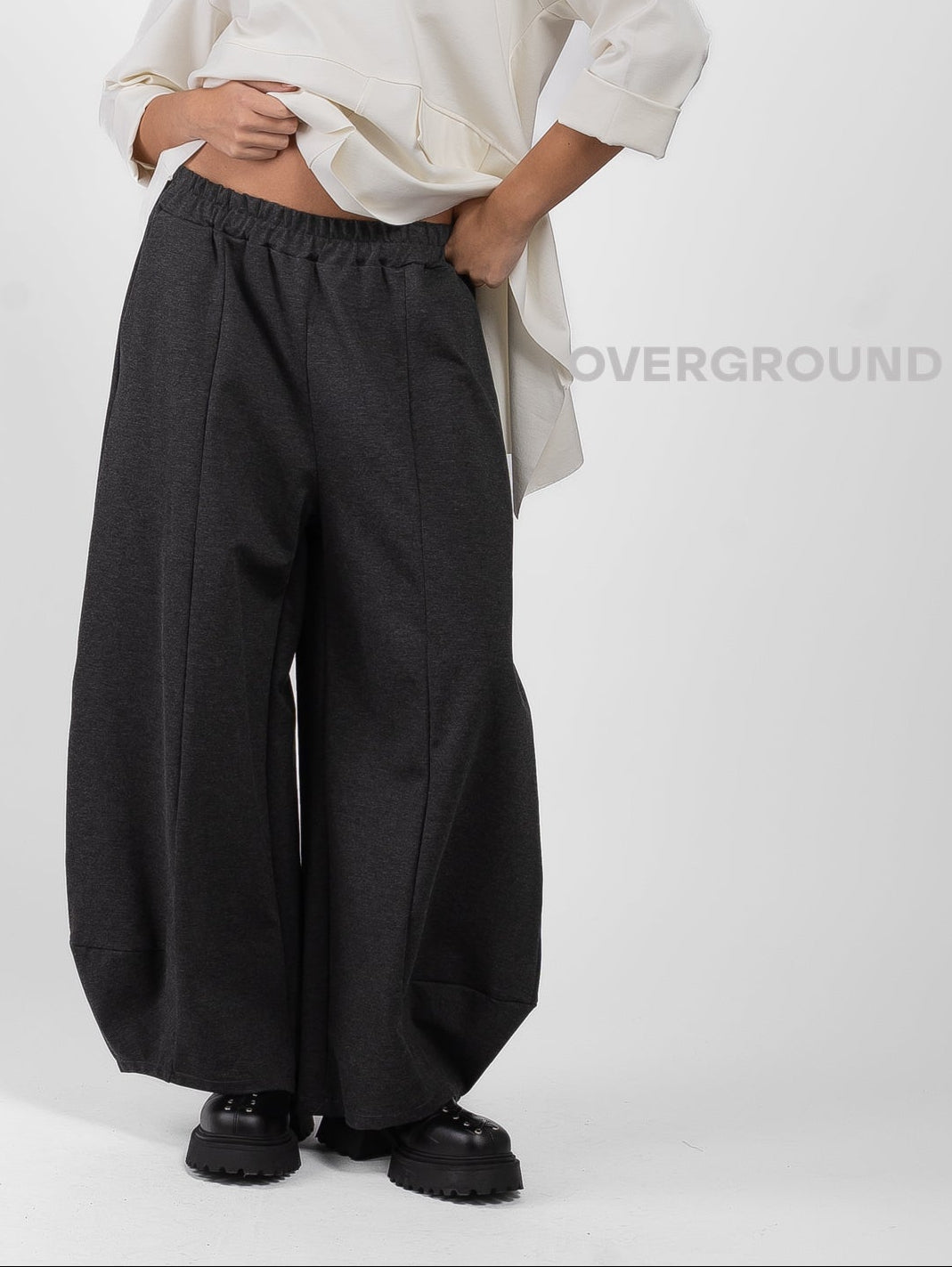 PANTALONE OVER GAMBULE LARGO A CHIUDERE IN FONDO - OVERGROUND STORE