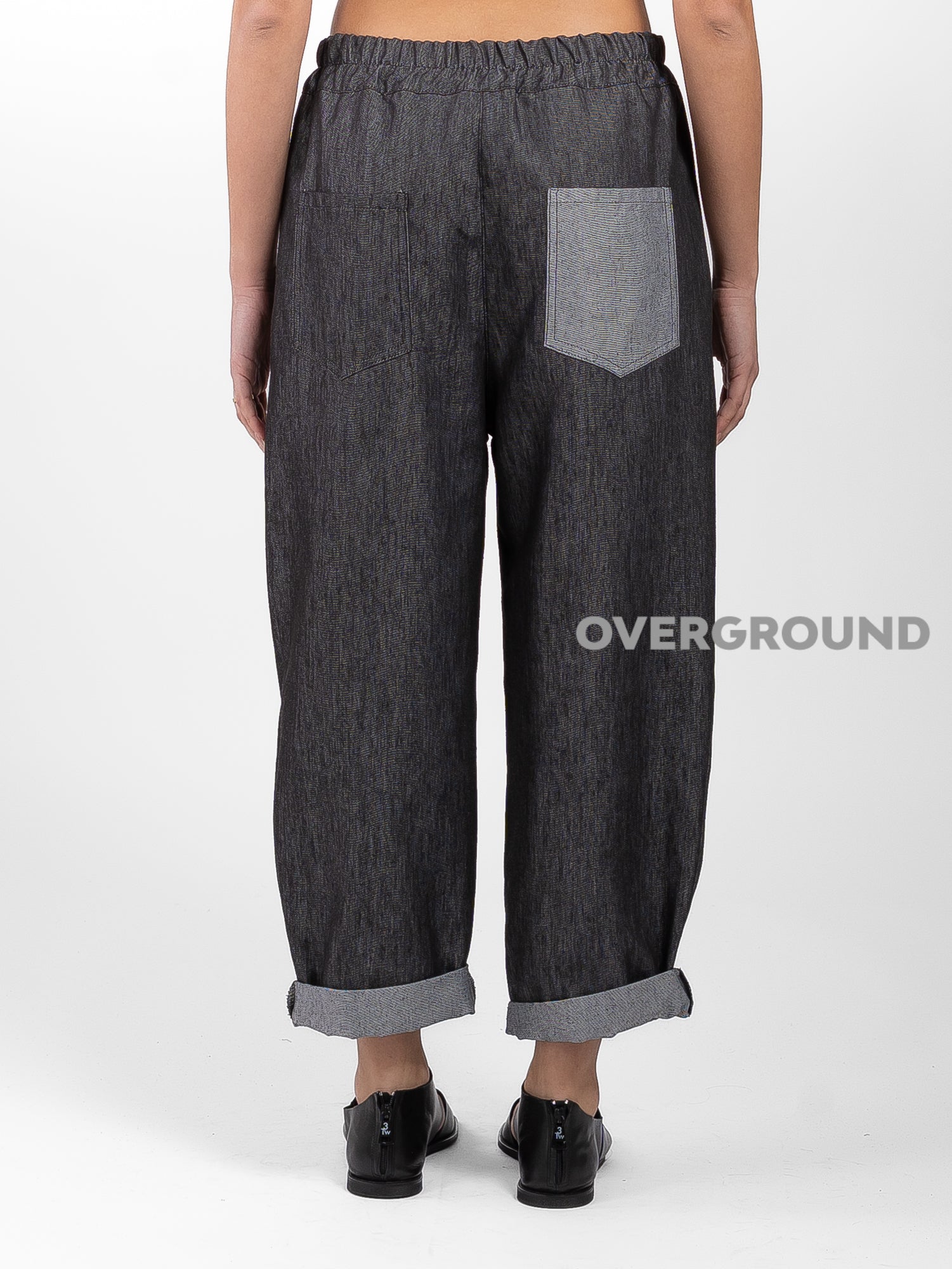 PANTALONE OVER JEANS CON TASCHE DIETRO - OVERGROUND STORE