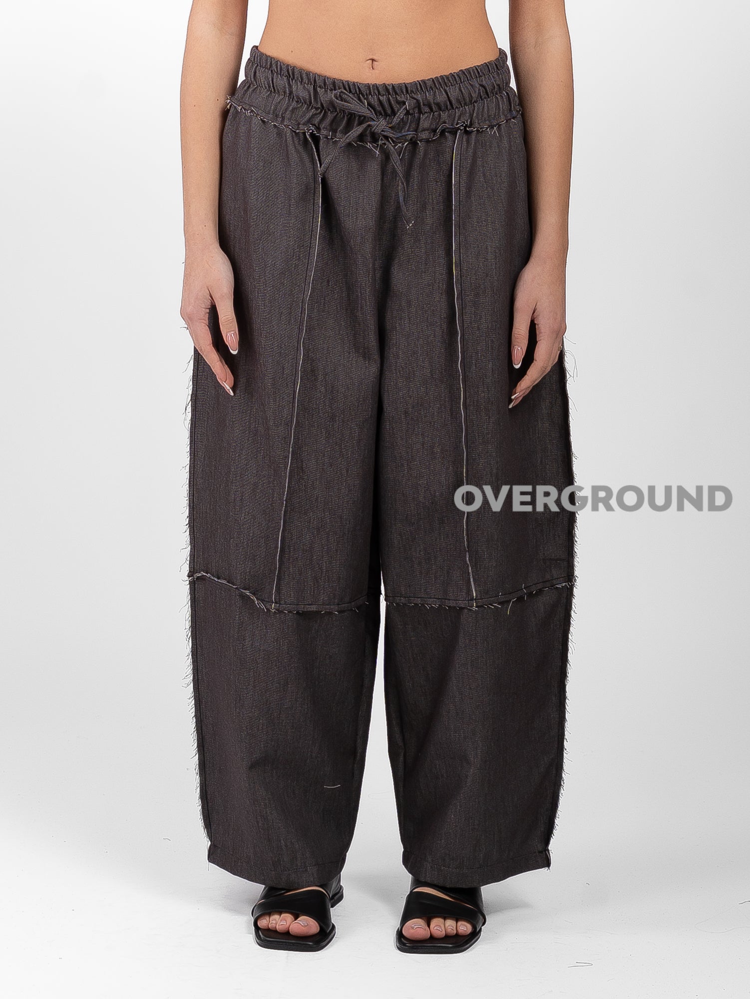 PANTALONE SUPER OVER CON CUCITURE SFRANGIATE - OVERGROUND STORE