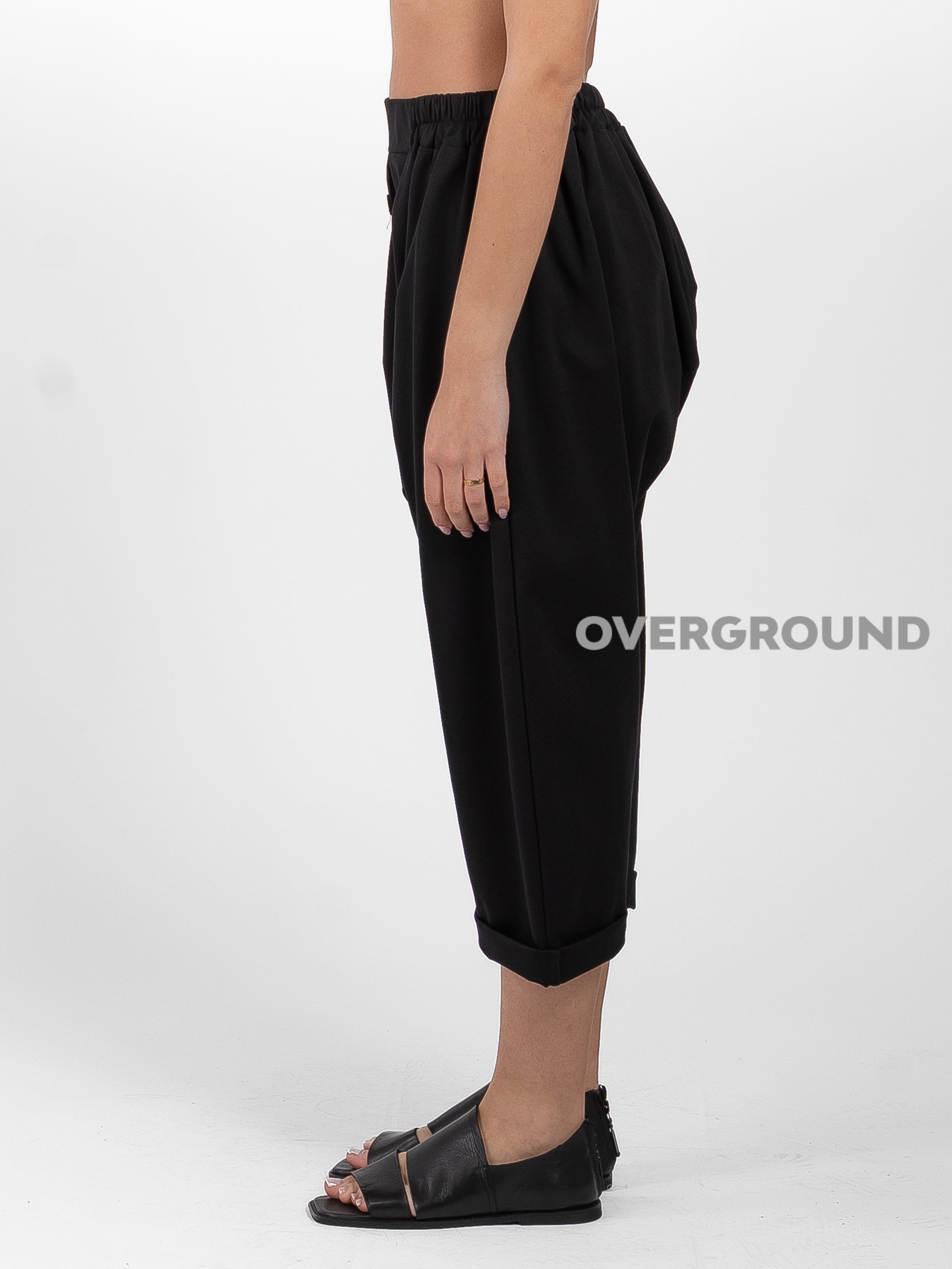 PANTALONE CAVALLO BASSO CON BOTTONI FRONTALI E TASCA - OVERGROUND STORE