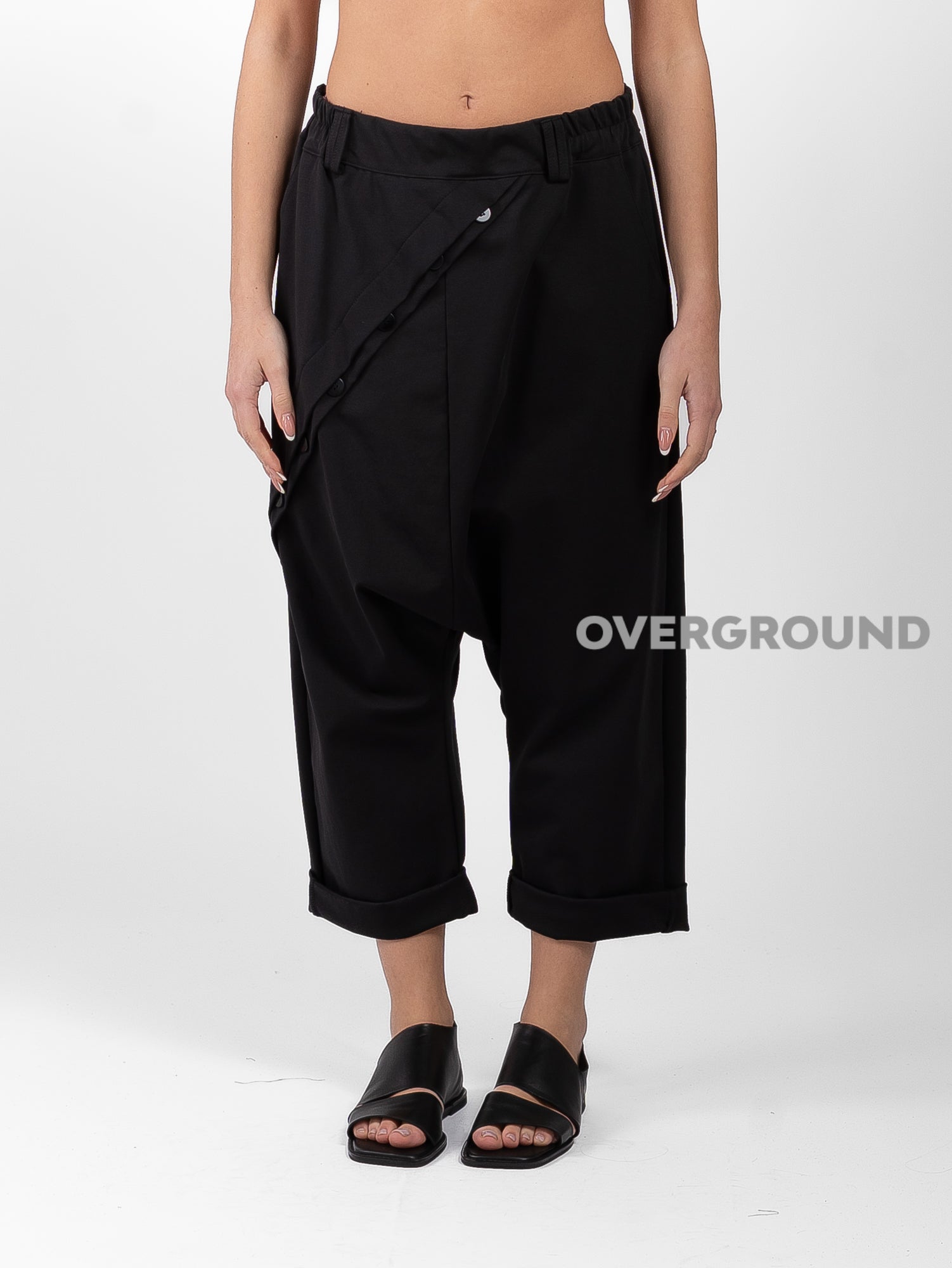PANTALONE CAVALLO BASSO CON BOTTONI DAVANTI - OVERGROUND STORE