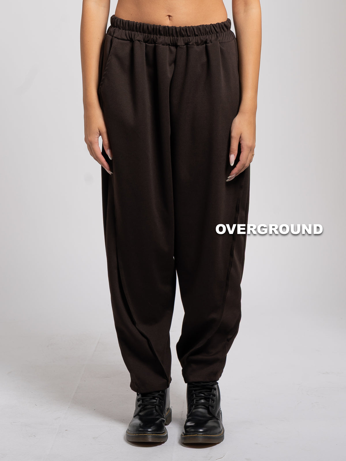 PANTALONE OVER CON CUCITURE DAVANTI