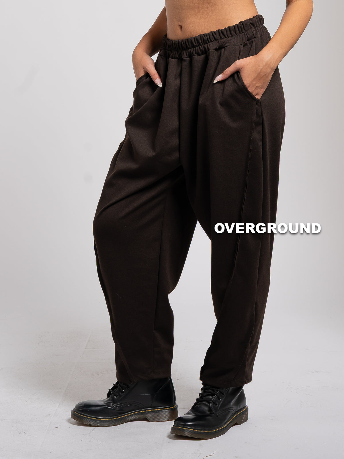 PANTALONE OVER CON CUCITURE DAVANTI