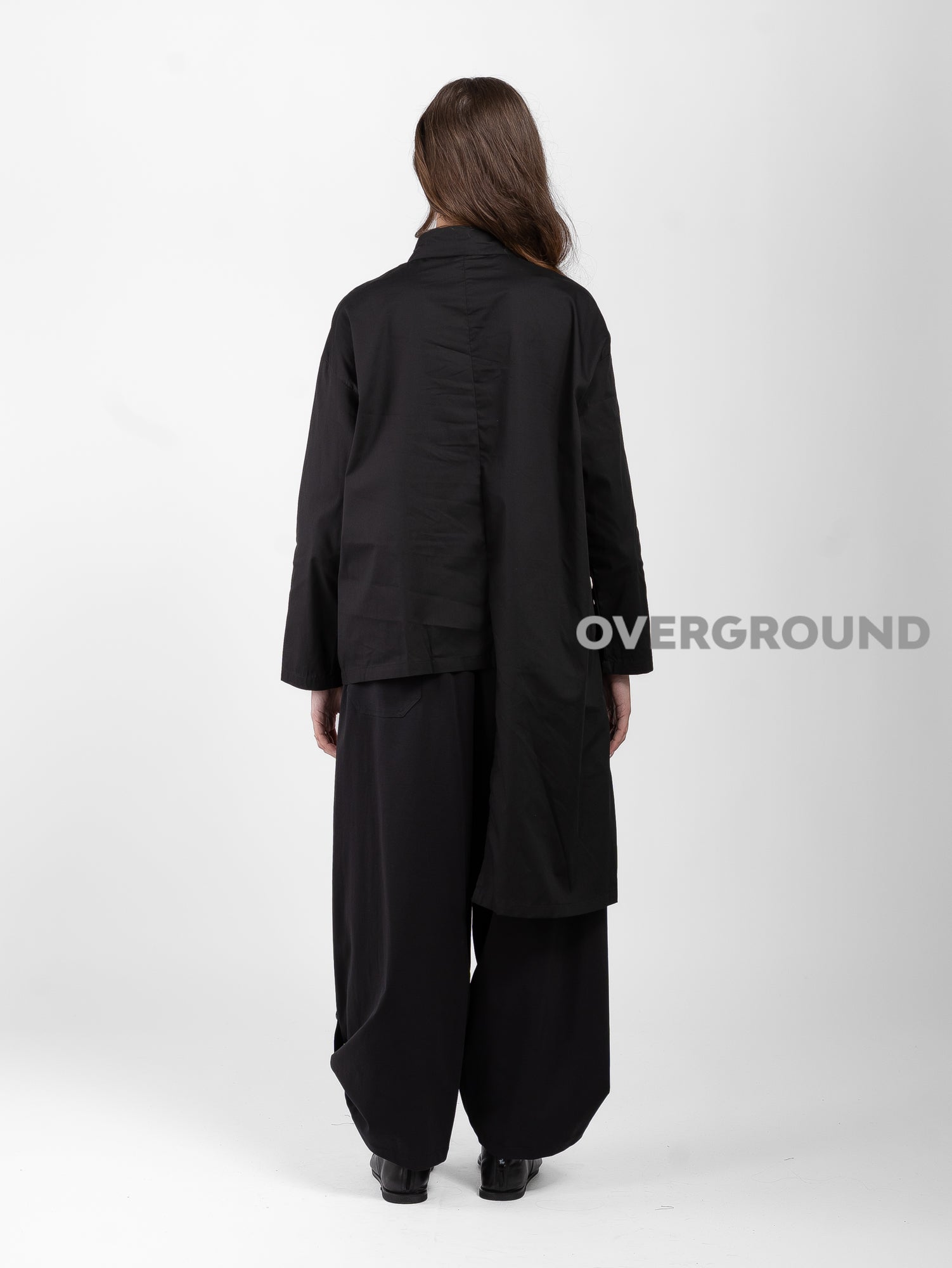 CAMICIA OVER ASIMMETRICA CON CUCITURE DAVANTI - OVERGROUND STORE