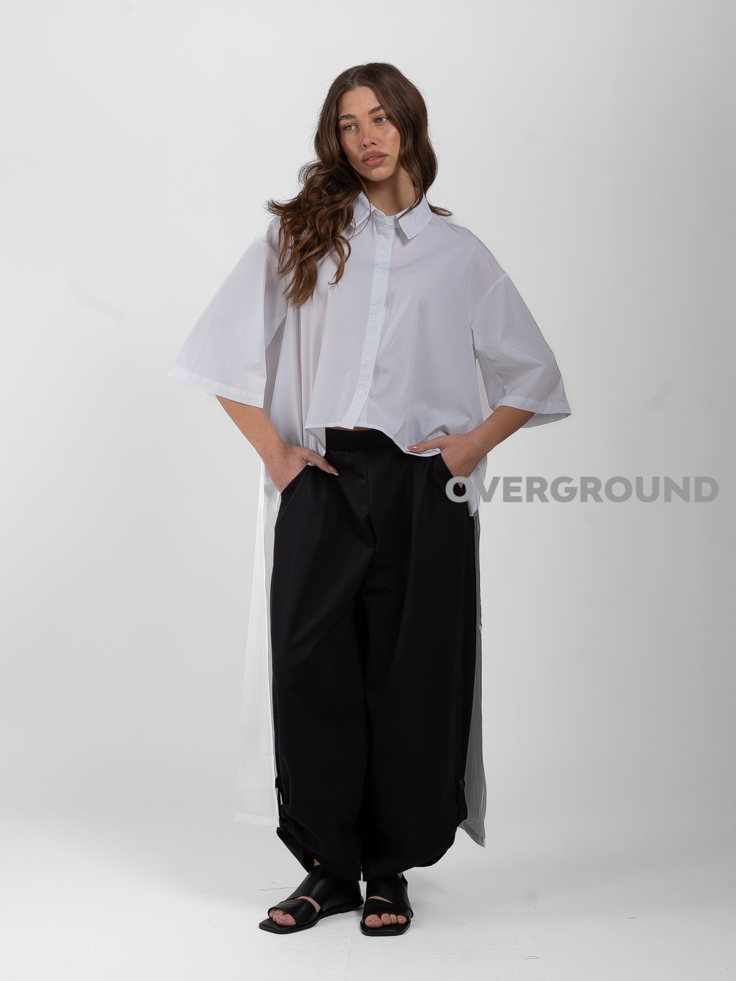 CAMICIA OVER PIU' LUNGA DIETRO - OVERGROUND STORE