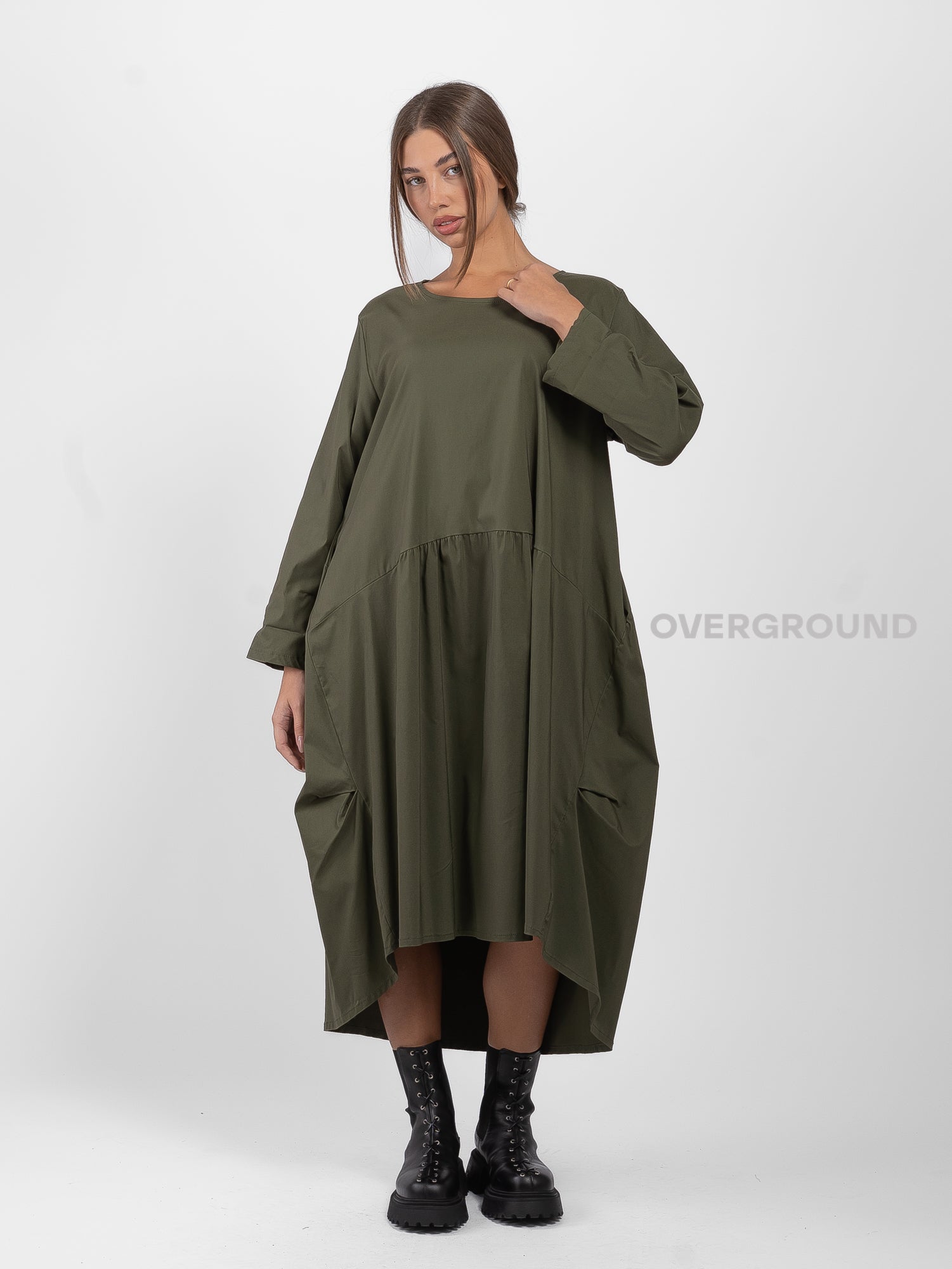 OVERSIZED DRESS WITH SIDE POCKETS