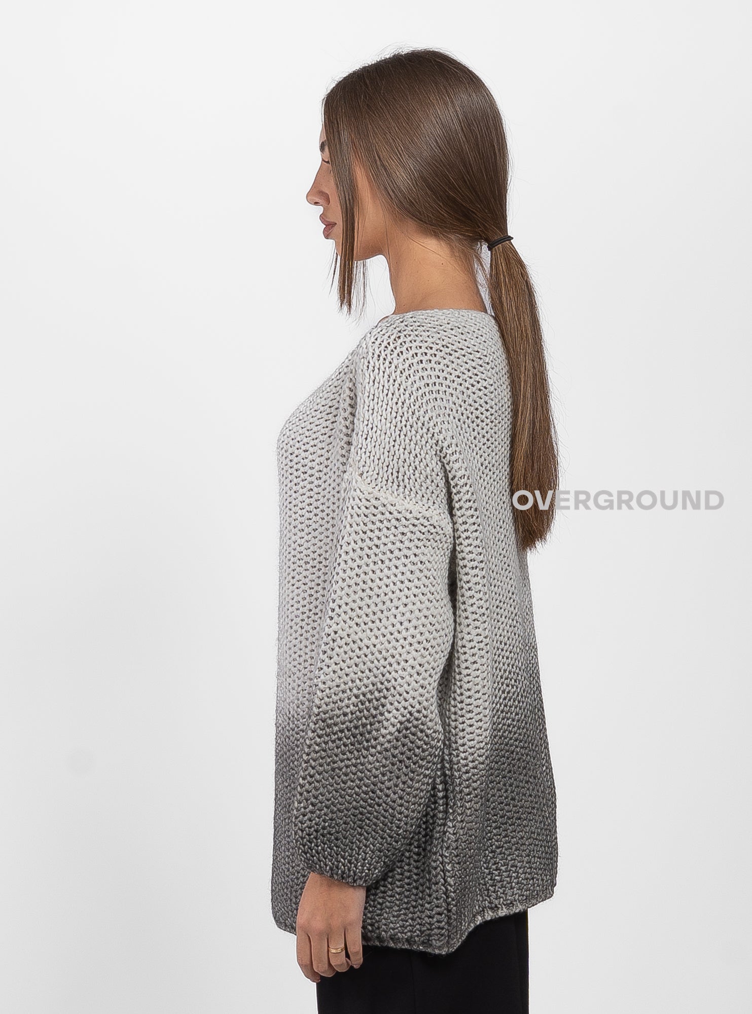Maglione over traforato sfumato in fondo - OVERGROUND STORE