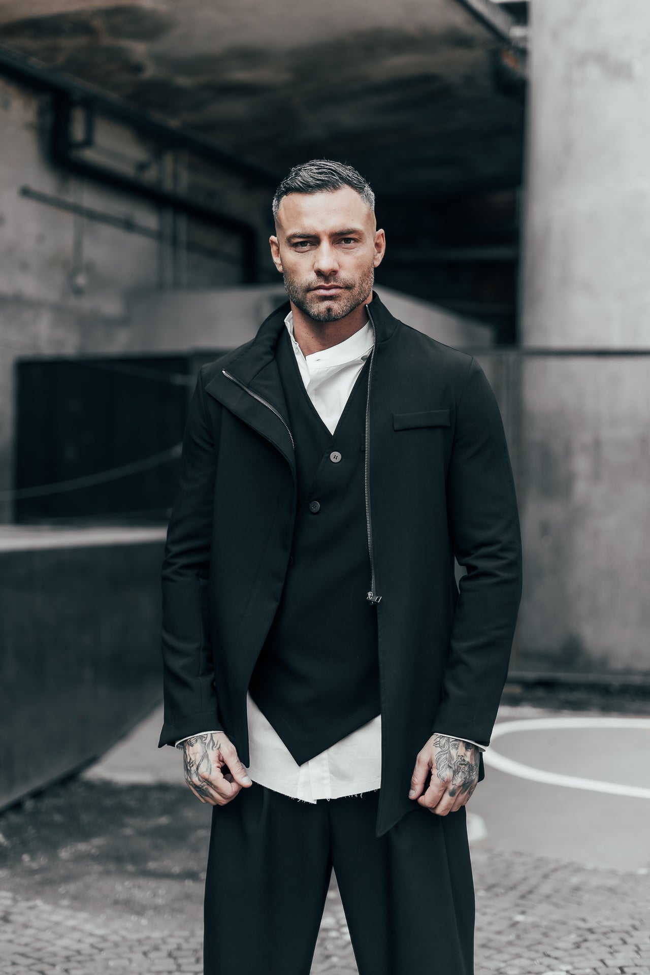 GIACCA COLLO ALLA COREANA CON CERNIERA A CHIUDERE - OVERGROUND STORE