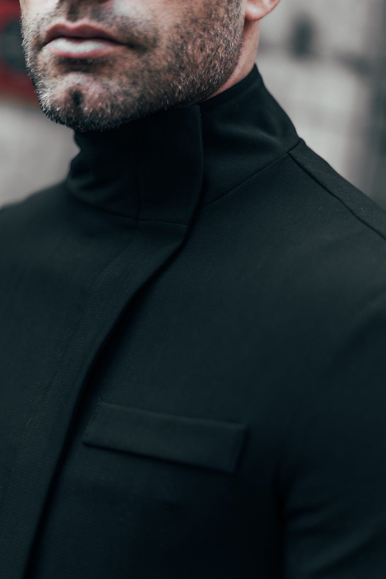 GIACCA COLLO ALLA COREANA CON CERNIERA A CHIUDERE - OVERGROUND STORE