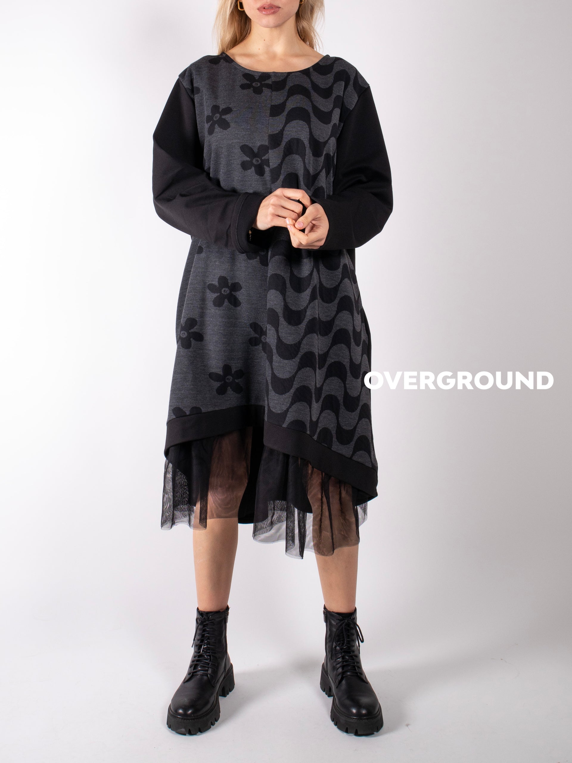 ABITO LUNGO OVER IN FANTASIA DAVANTI - OVERGROUND STORE