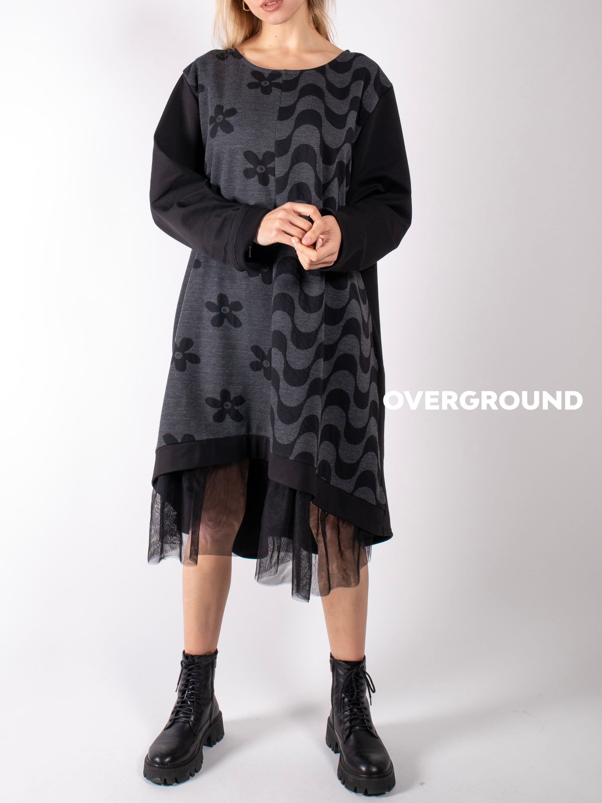 ABITO LUNGO OVER IN FANTASIA DAVANTI - OVERGROUND STORE