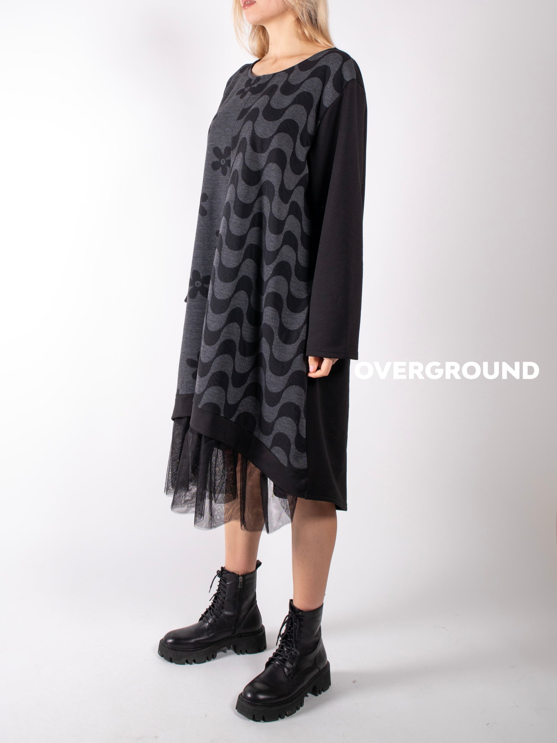 ABITO LUNGO OVER IN FANTASIA DAVANTI - OVERGROUND STORE