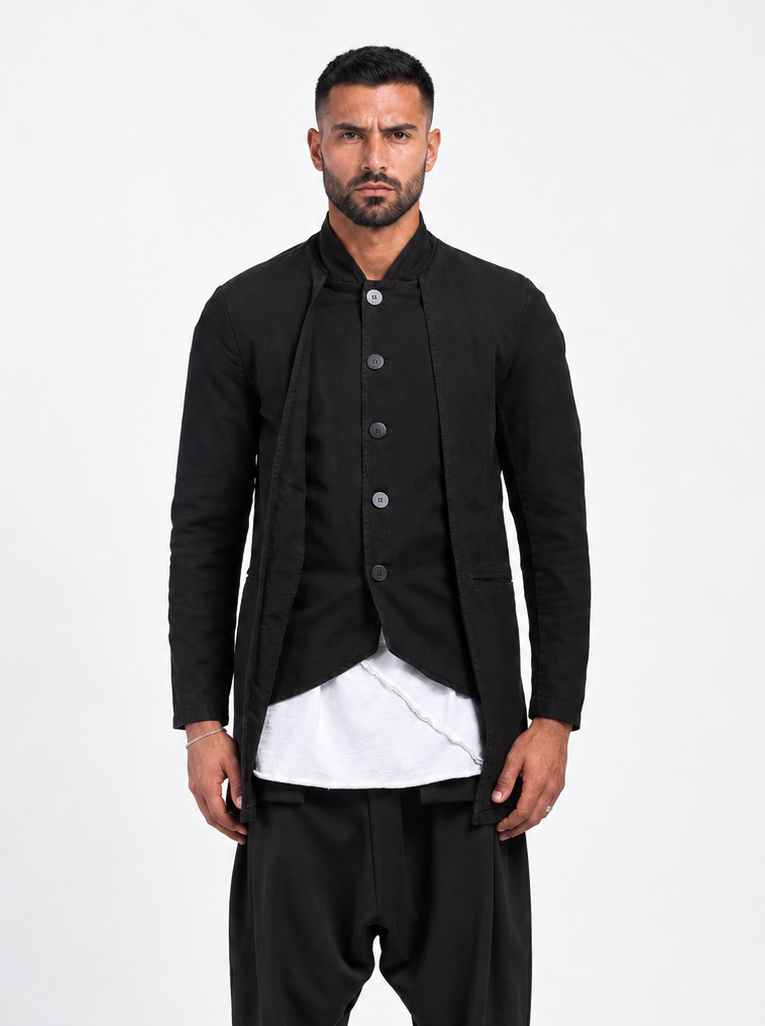 GIACCA CON BOTTONI COLLO COREANA - OVERGROUND STORE