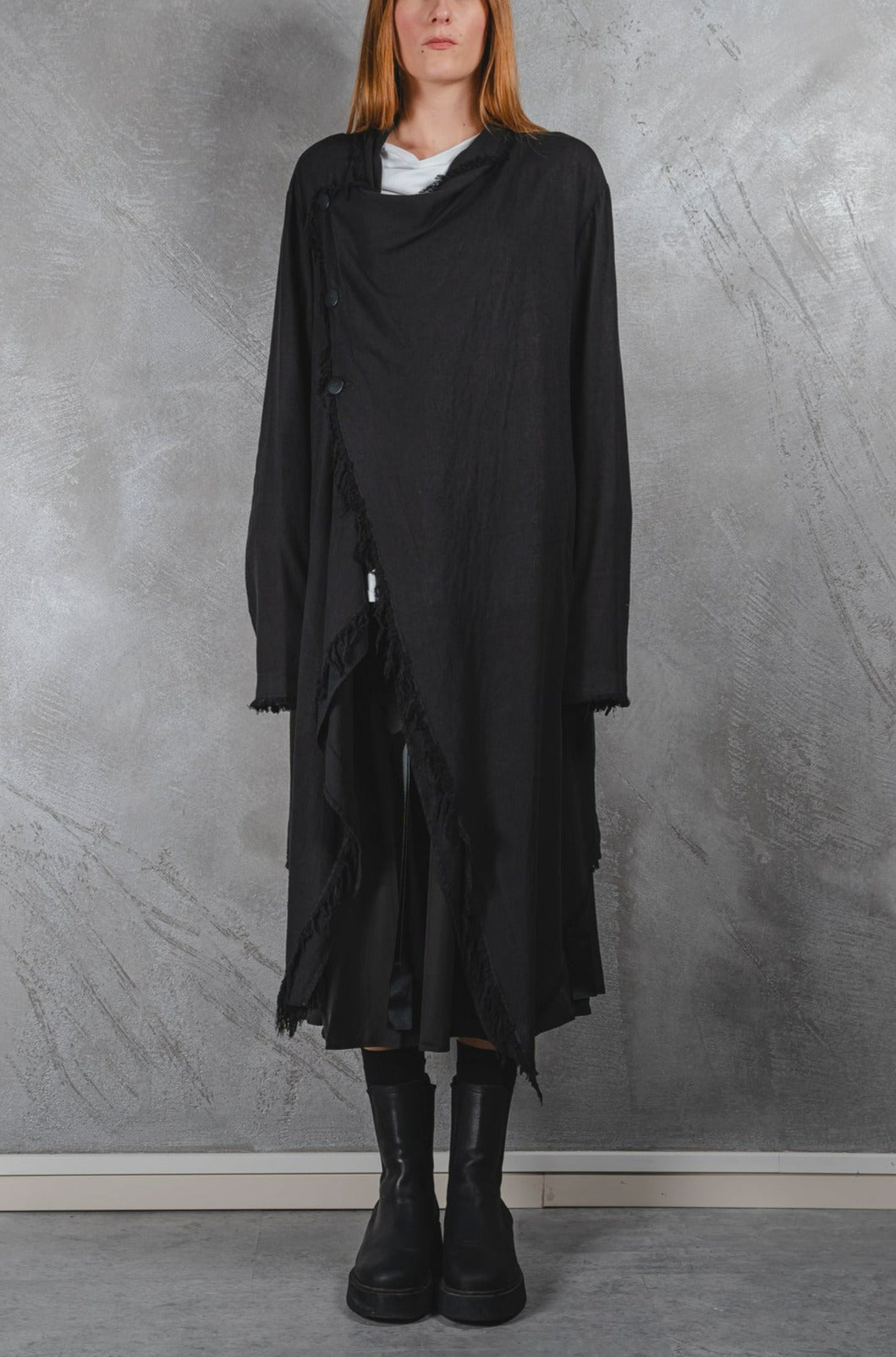 Spolverino sciallato tre bottoni laterali - OVERGROUND STORE