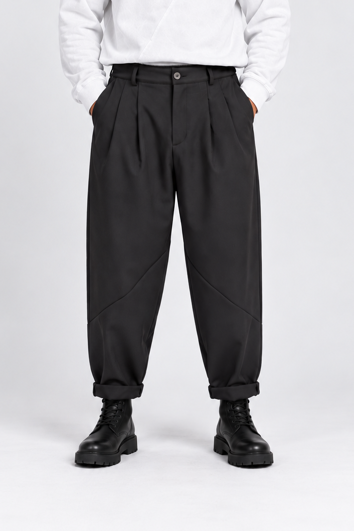 PANTALONE YY CON PENS DAVANTI E CUCITURA SUL GAMBULE