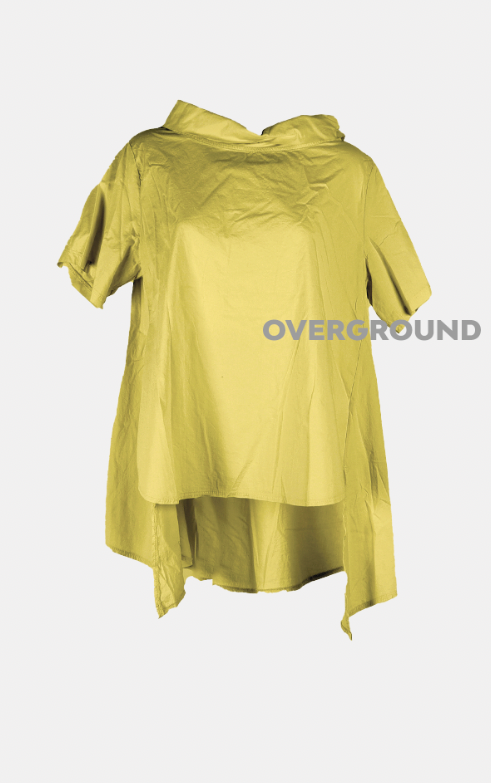 Blusa lunga con collo a barca - OVERGROUND STORE