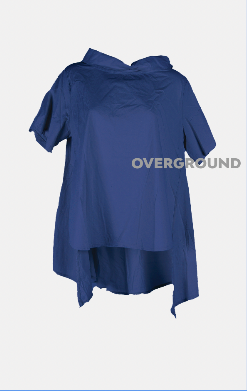 Blusa lunga con collo a barca - OVERGROUND STORE