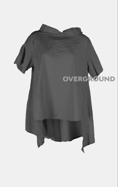 Blusa lunga con collo a barca - OVERGROUND STORE