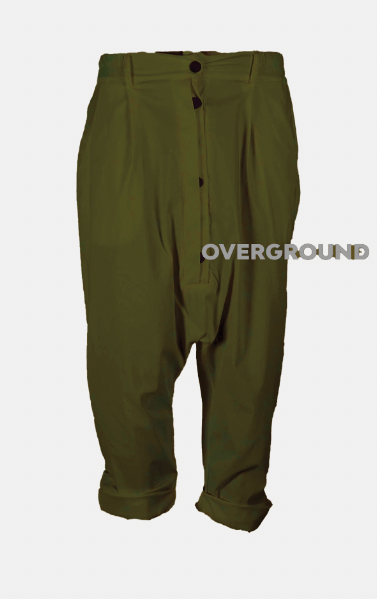 Pantalone a cavallo basso con bottoni - OVERGROUND STORE
