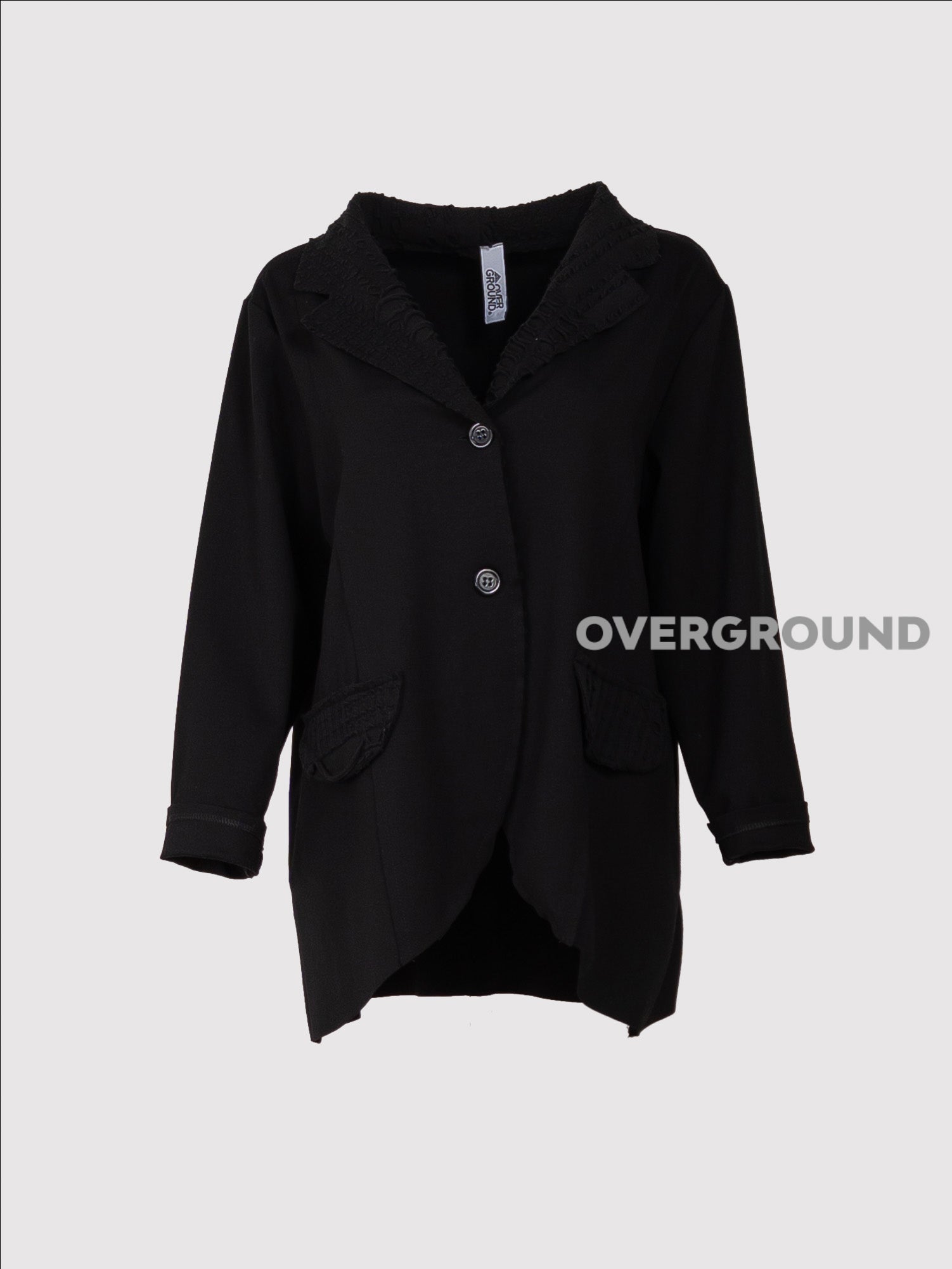 GIACCA DOPPIO TESSUTO CON PATTINE - OVERGROUND STORE