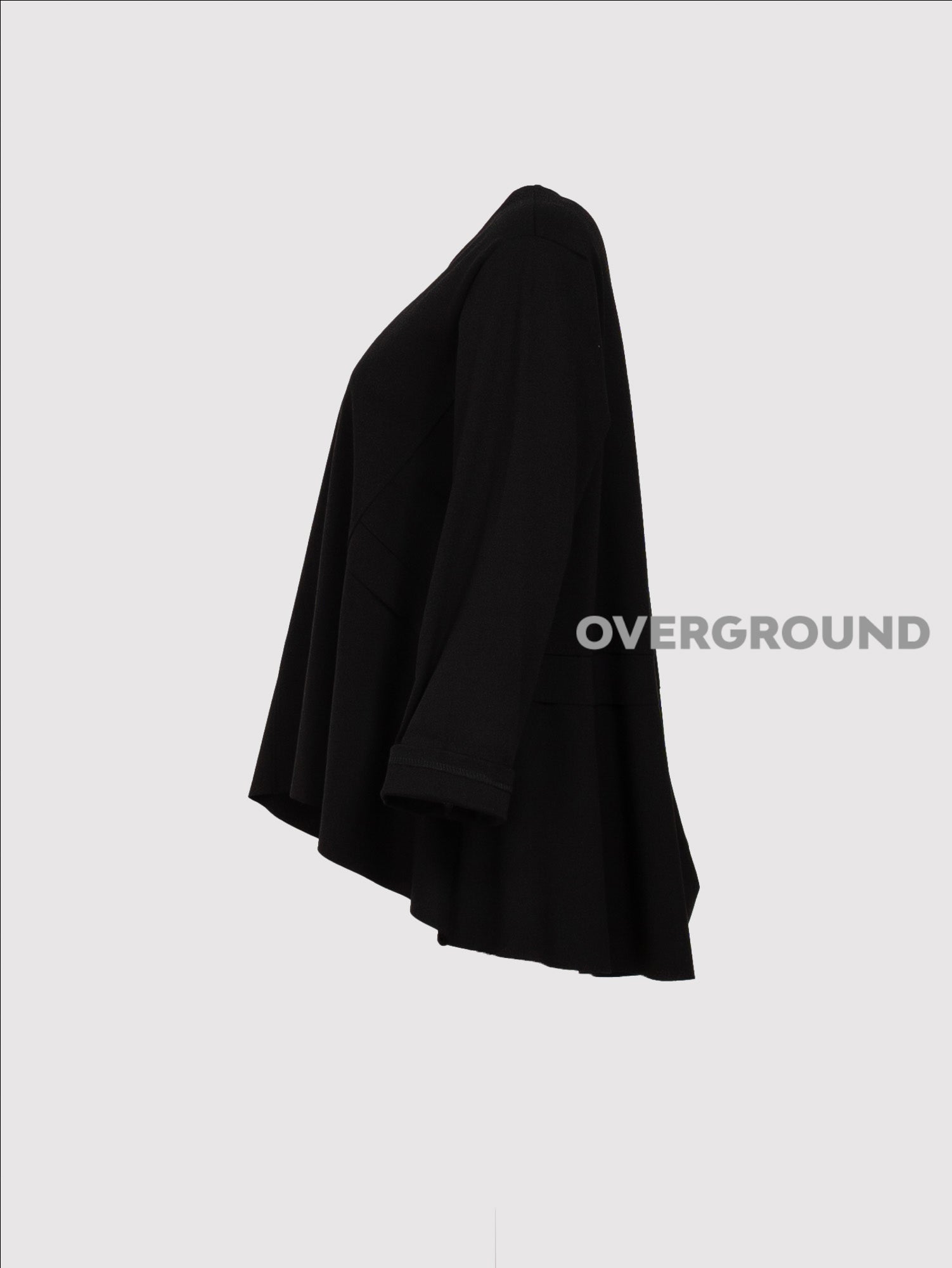 BLUSA OVER ASIMMETRICA CON CUCITURE DAVANTI - OVERGROUND STORE