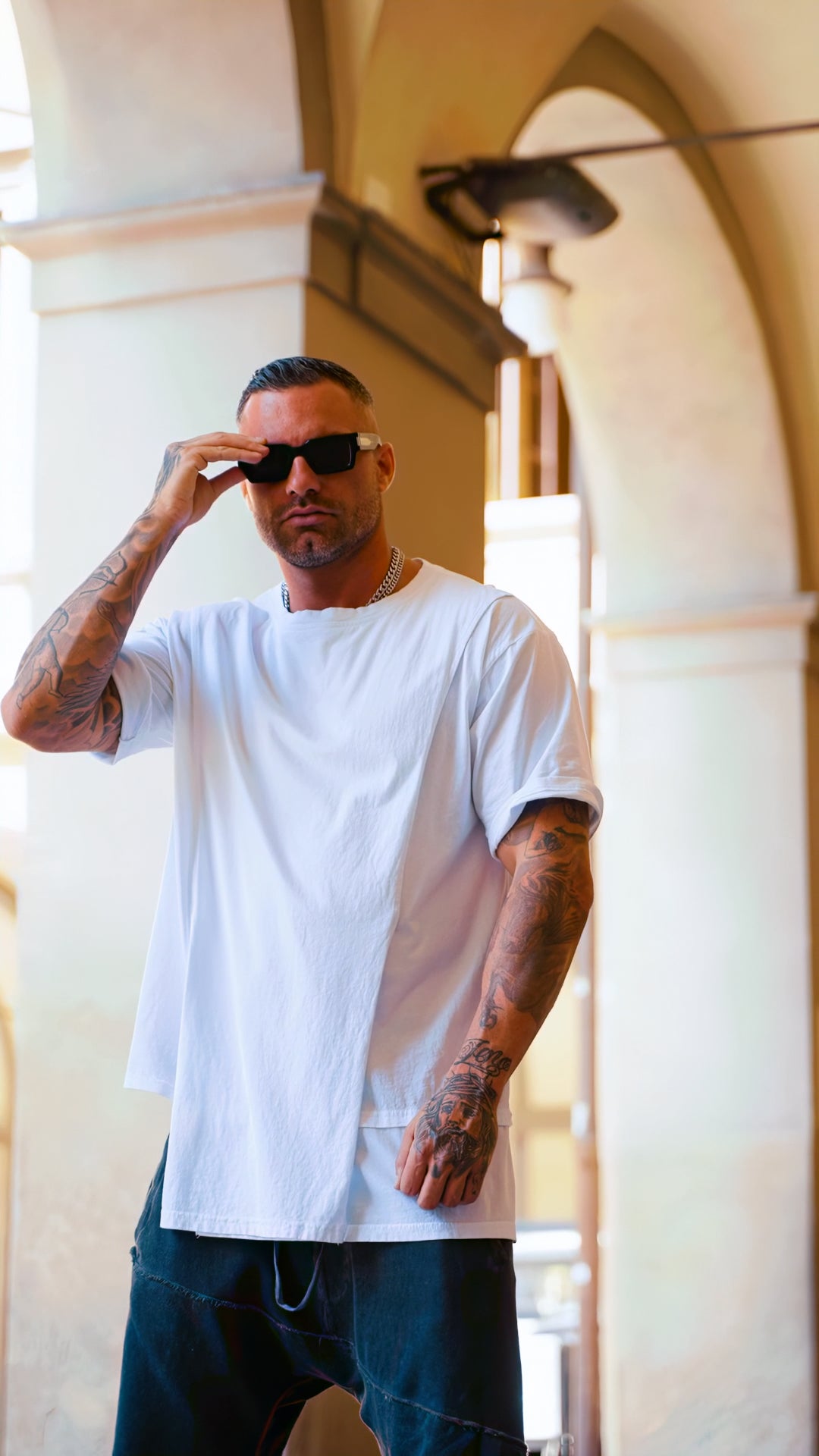 T-SHIRT LUNGA ASIMMETRICA - OVERGROUND STORE