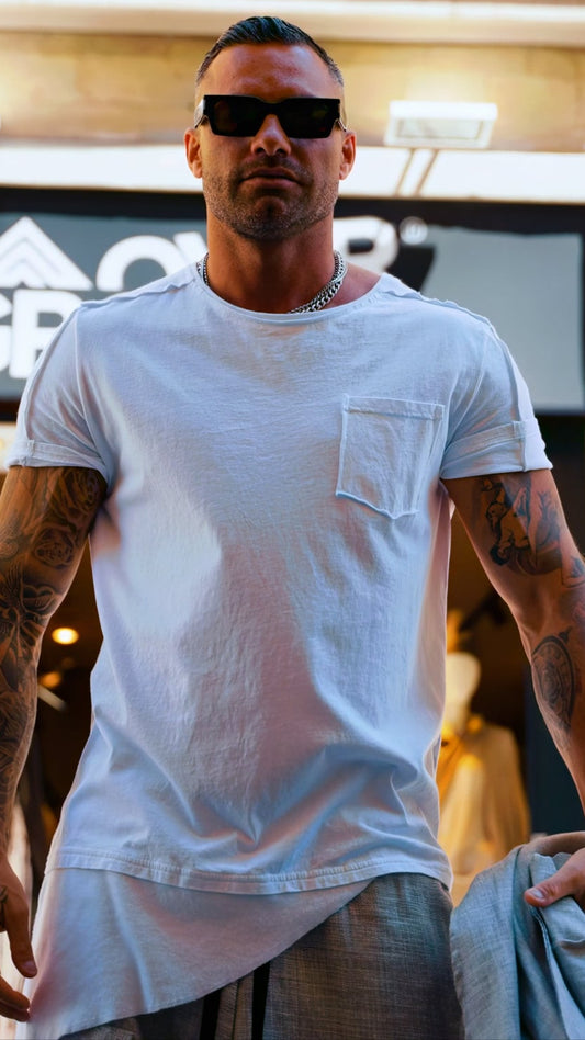 T-SHIRT CON TASCHINO LATERALE